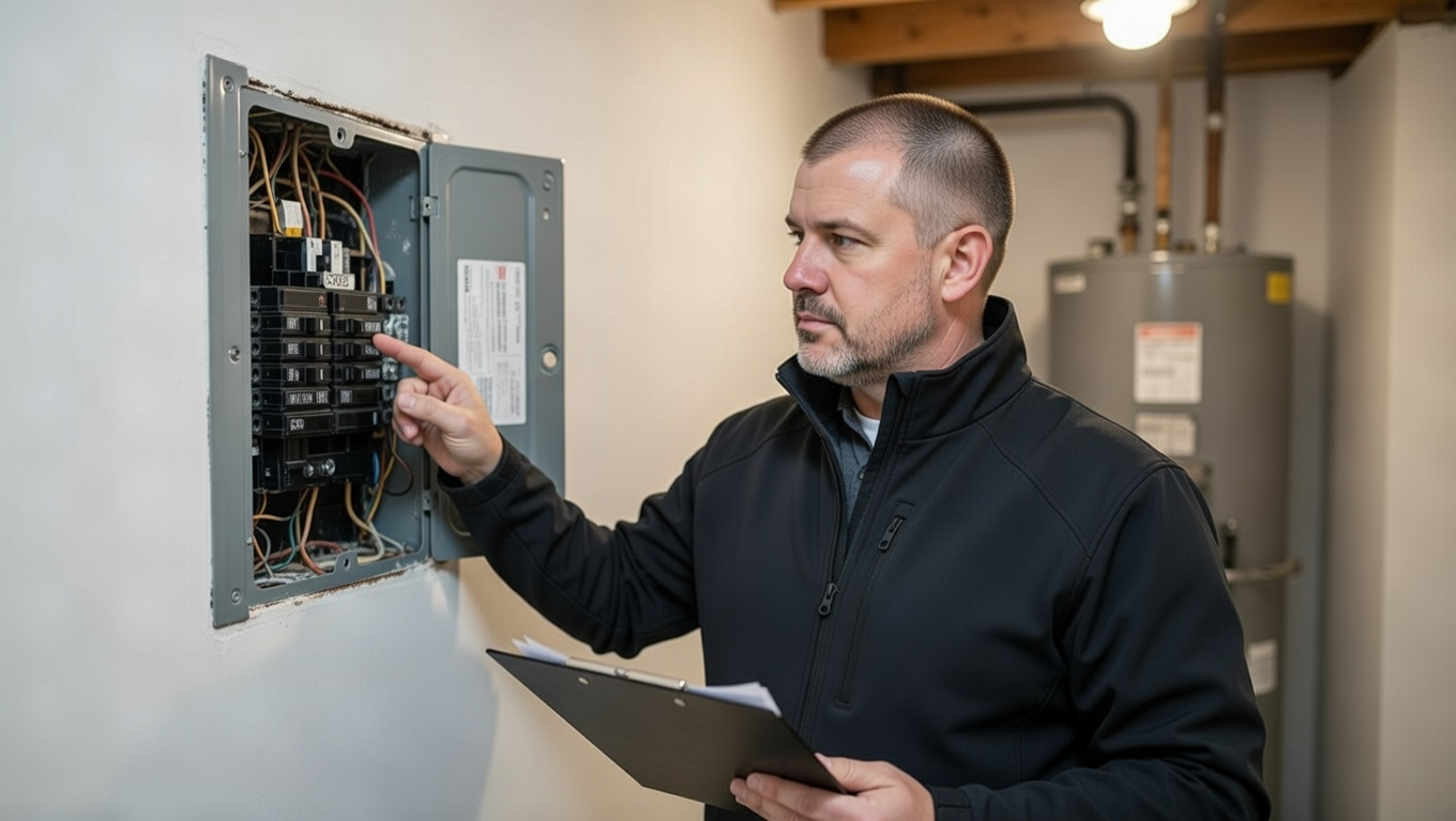 Electrical panel inspection Lakeside Home Inspections
