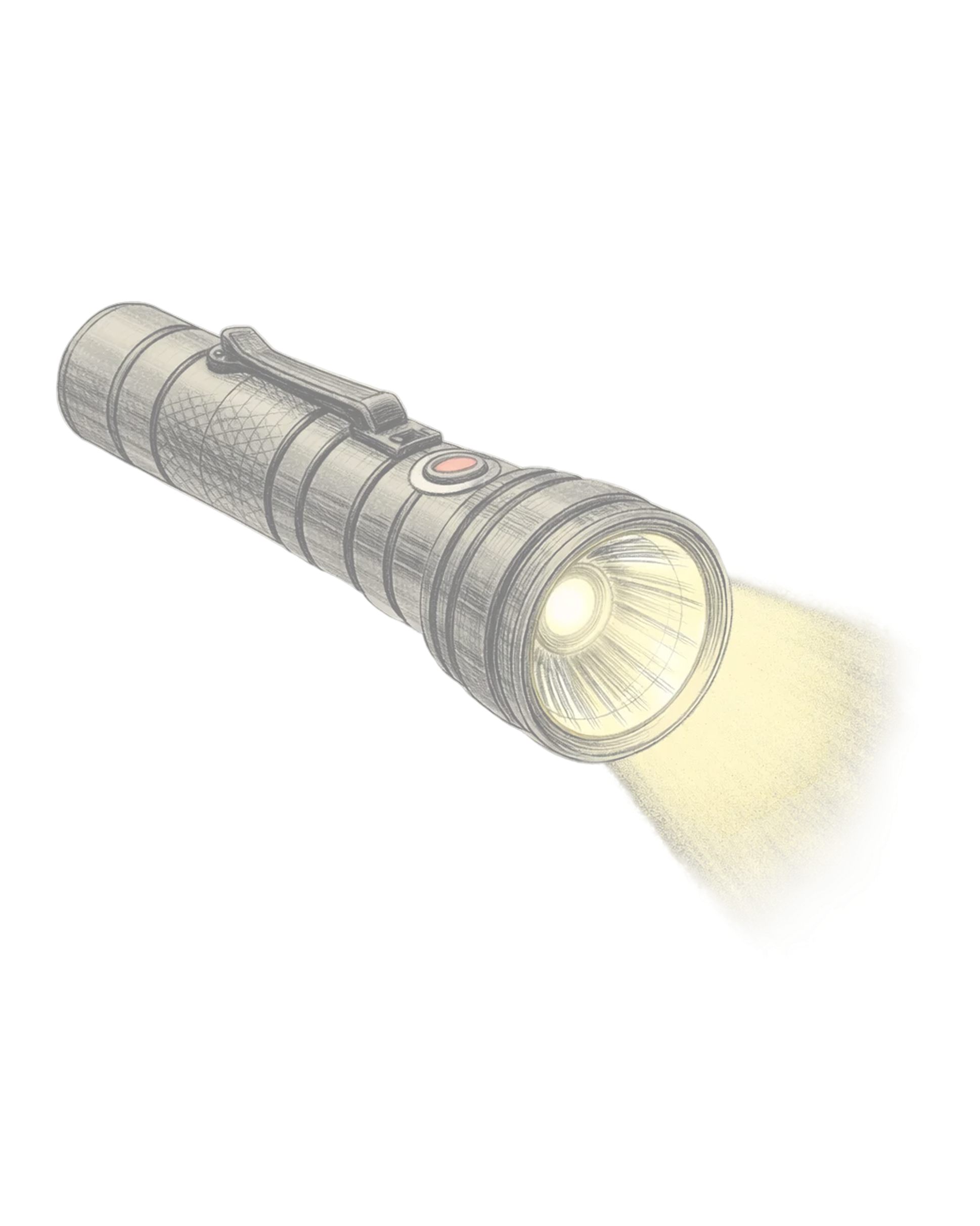 Home inspection flashlight tool brand illustration