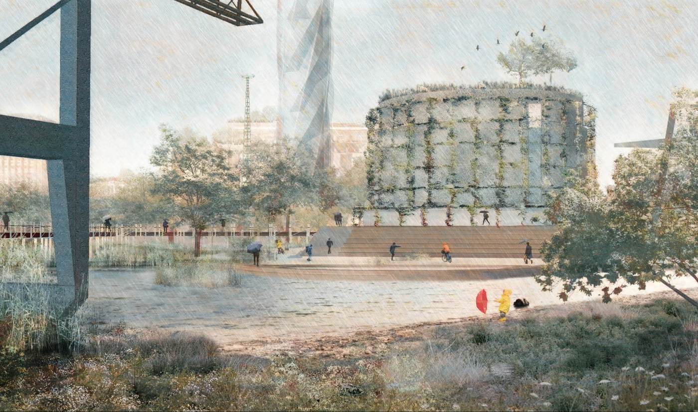 Hygropolis presents a future-proof vision for Berlin amid growing water scarcity—award-winning urban design featured in the Schinkel Competition, Competitionline Campus Award, and Heinze Architecture Award.