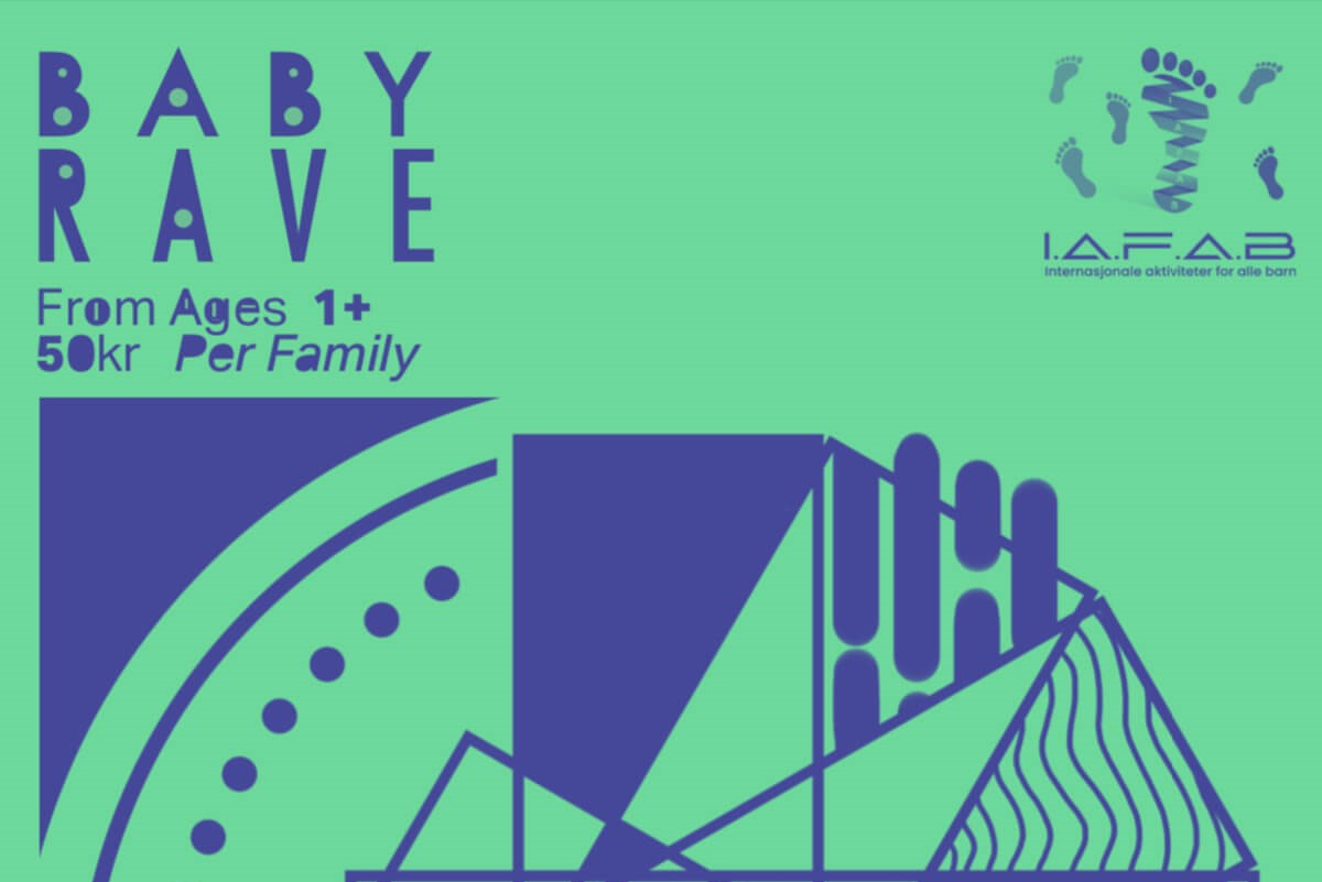 Plakat for Baby Rave på Sentralen