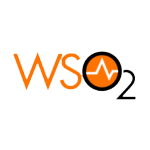 WSO2 company logo with stylized orange and black text and a pulse symbol inside the 'O'.
