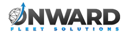 Onward Fleet Solutions logo with an upward arrow encircling a globe icon.