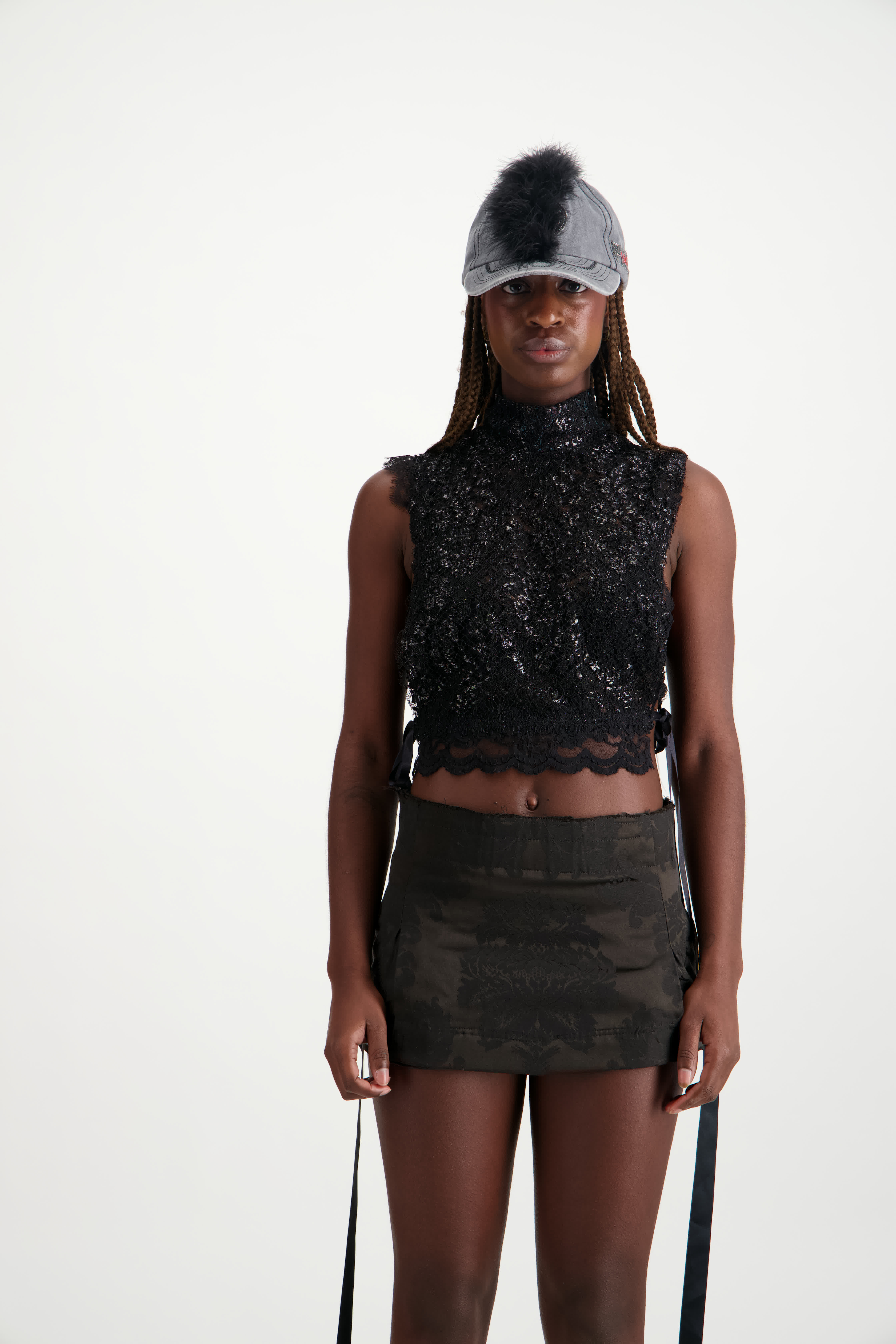 Casquette Noire Crête Noire