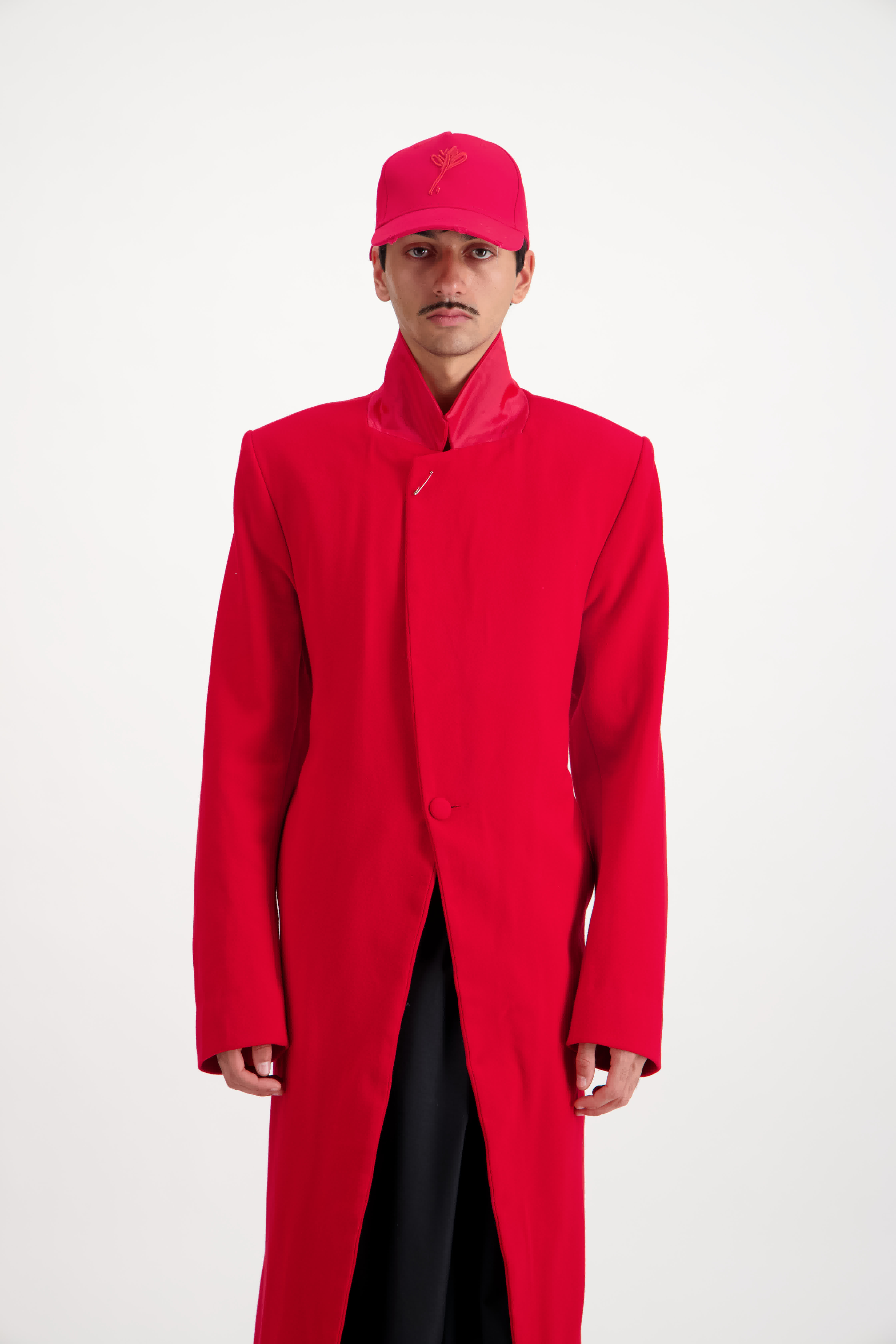 Casquette a Fleur Rouge