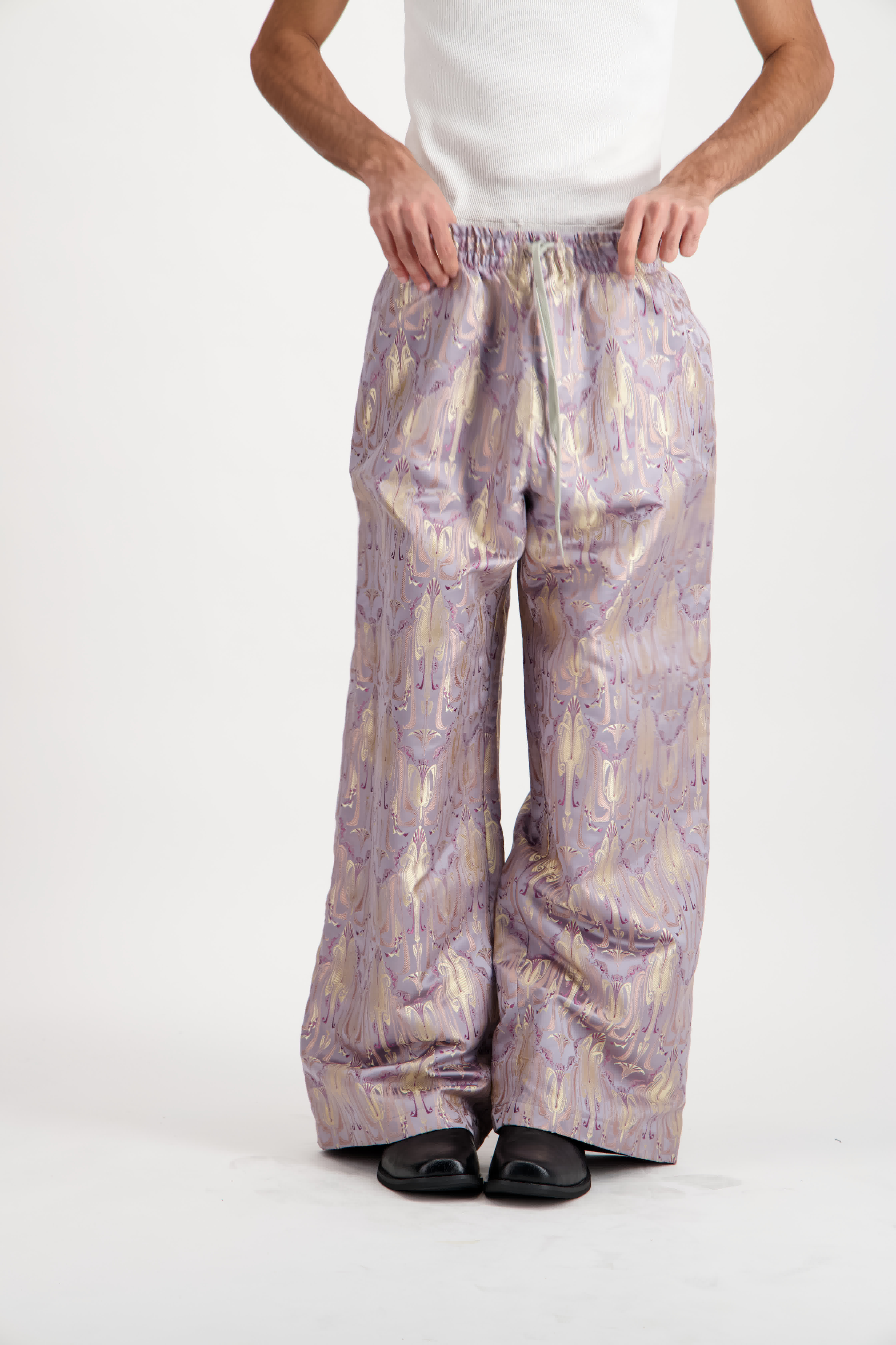 Pantalon Seird Mauve Soie