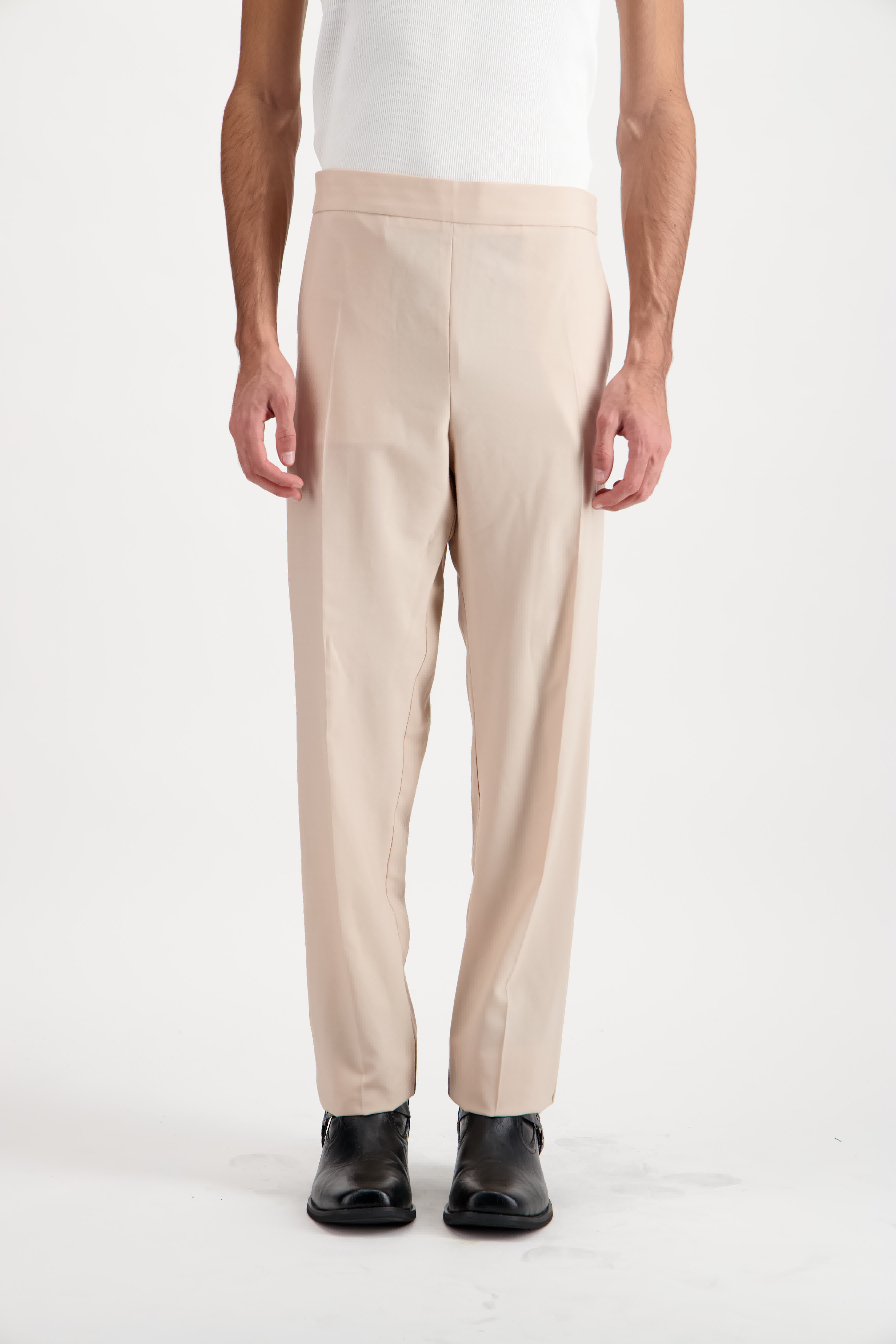 Pantalon Tailleur Beige