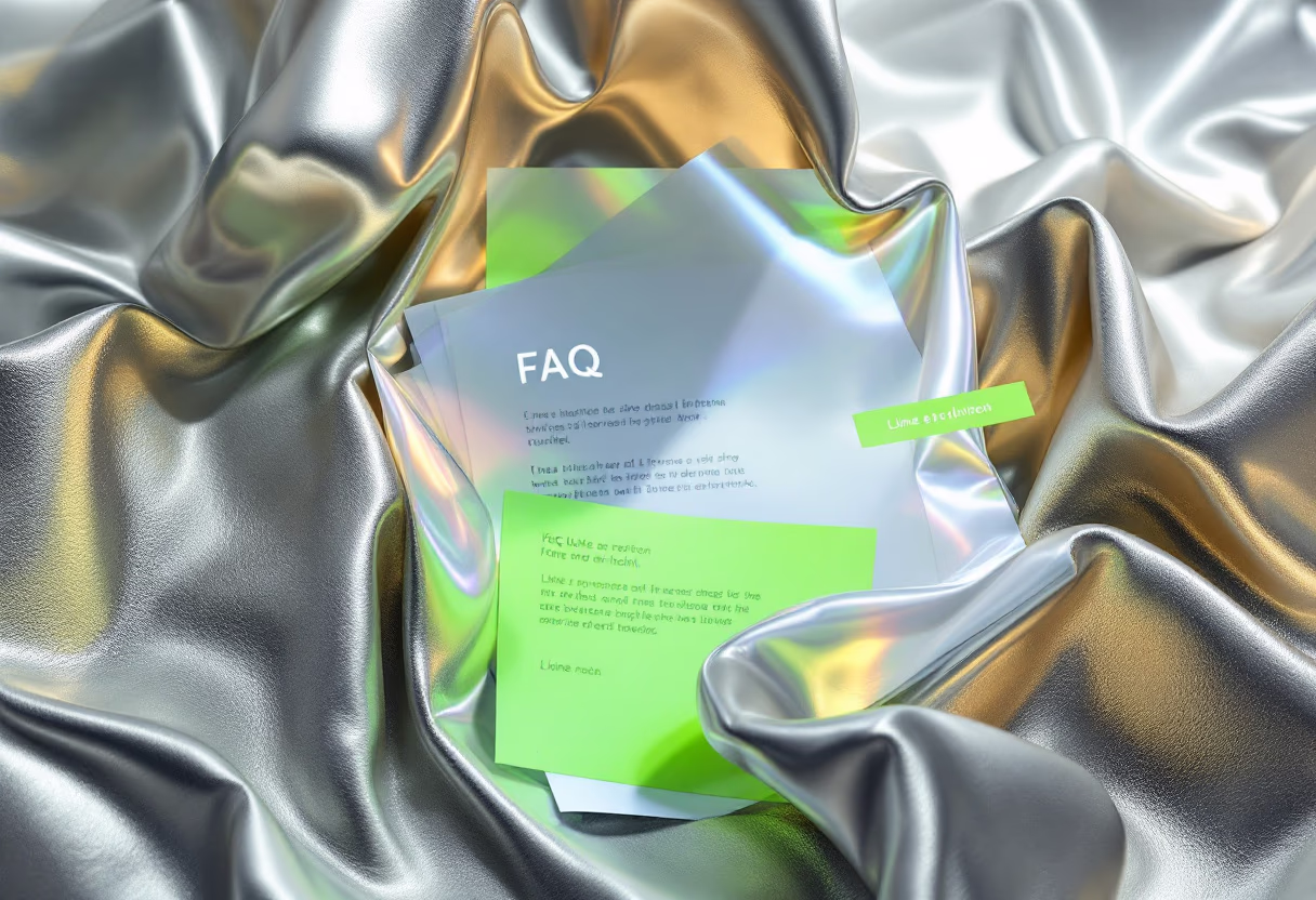 image of a document with faqs (for a productivity tools business)