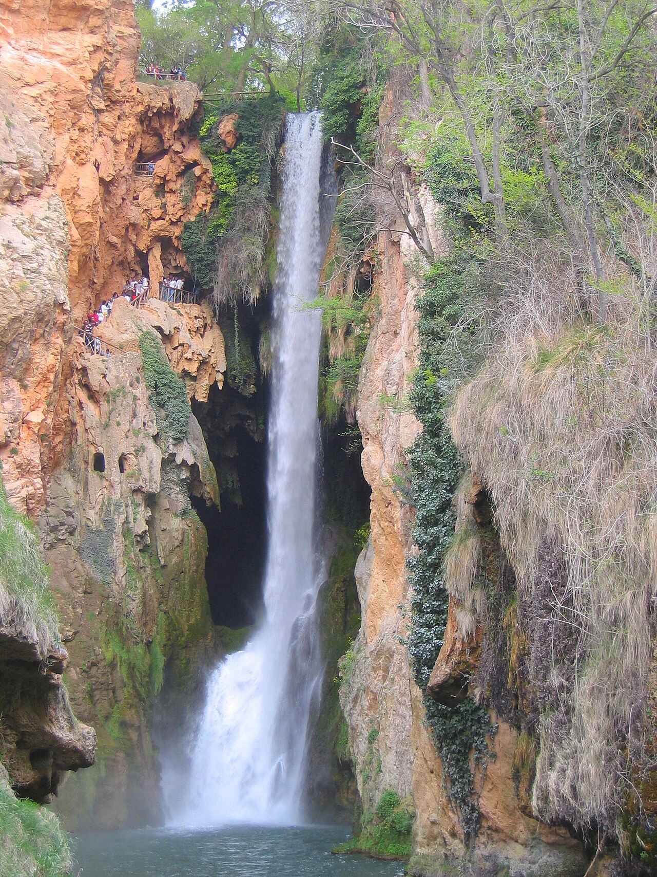 Monasterio de Piedra, cascade de la Cola de Caballo et parc naturel, Nuévalos, province de Saragosse, Aragon, Espagne