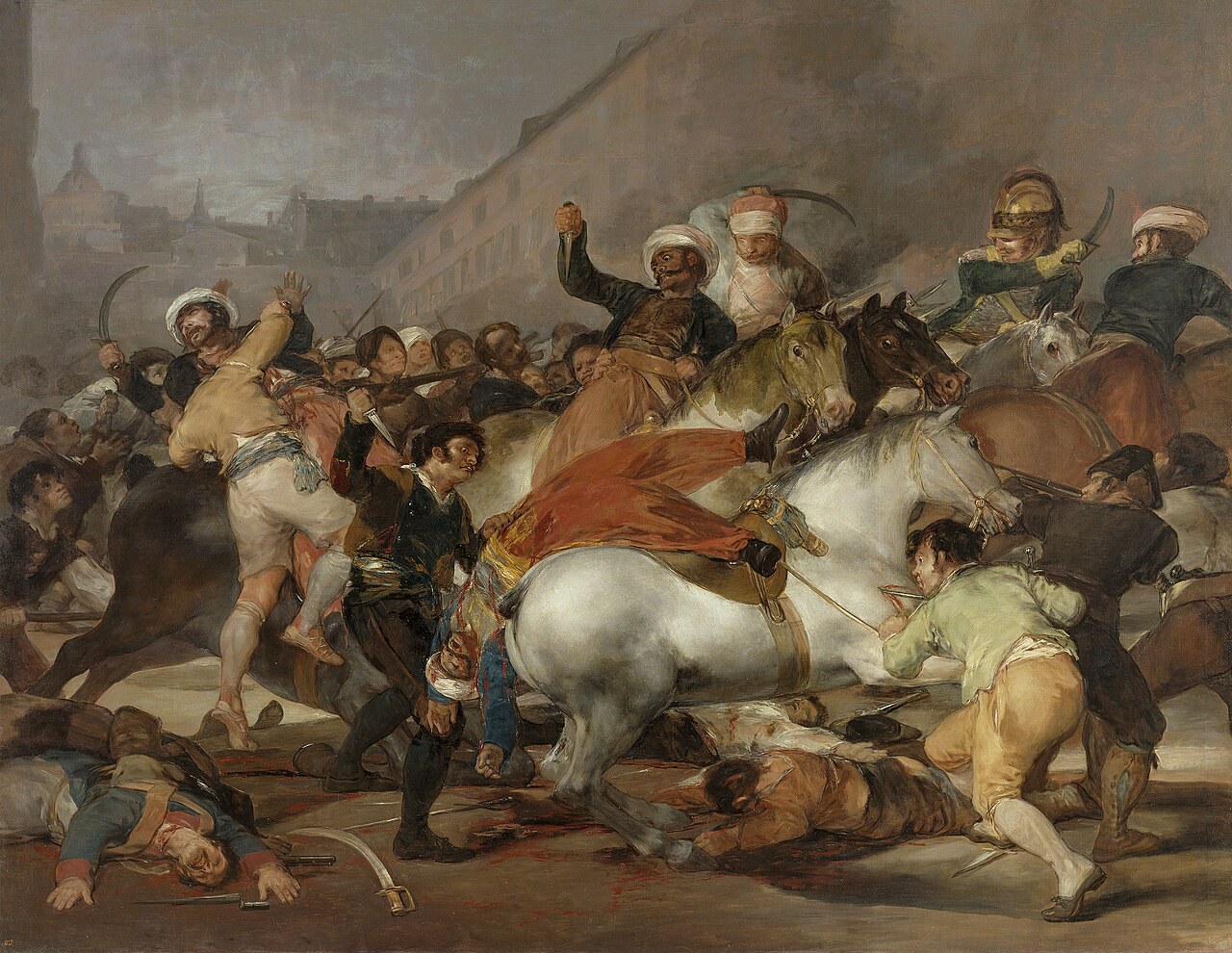 Francisco Goya, El 2 de mayo de 1808 en Madrid (La carga de los mamelucos), Museo del Prado, Madrid