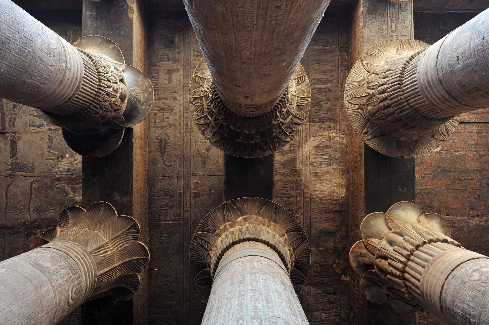 Pillars of the Valley of the Kings in Egypt