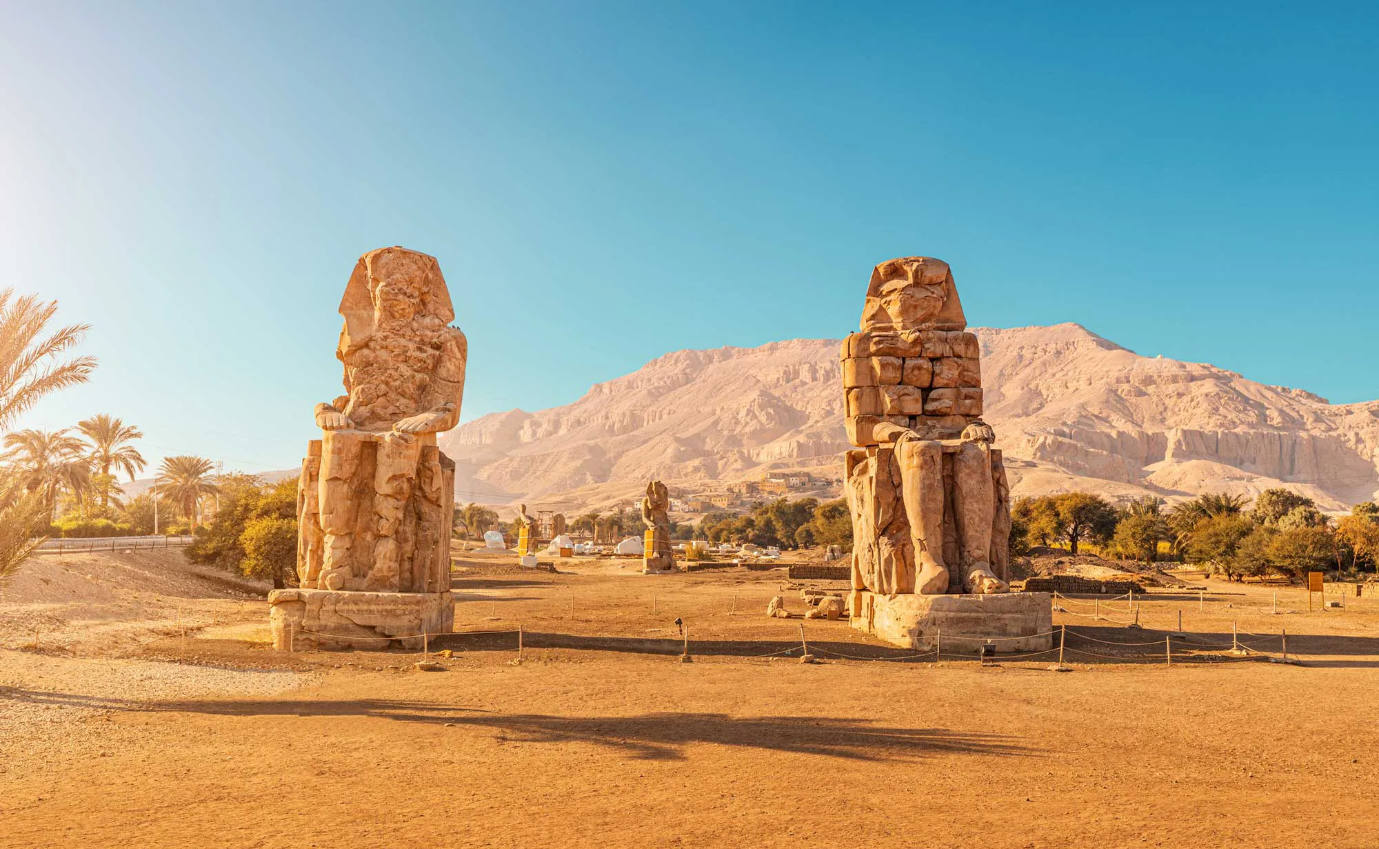 Colossi of Memnon in Egypt