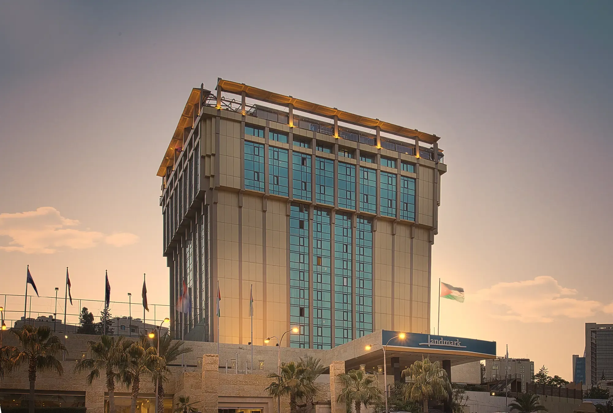 Exterior of Amman Landmark Hotel in Jordan