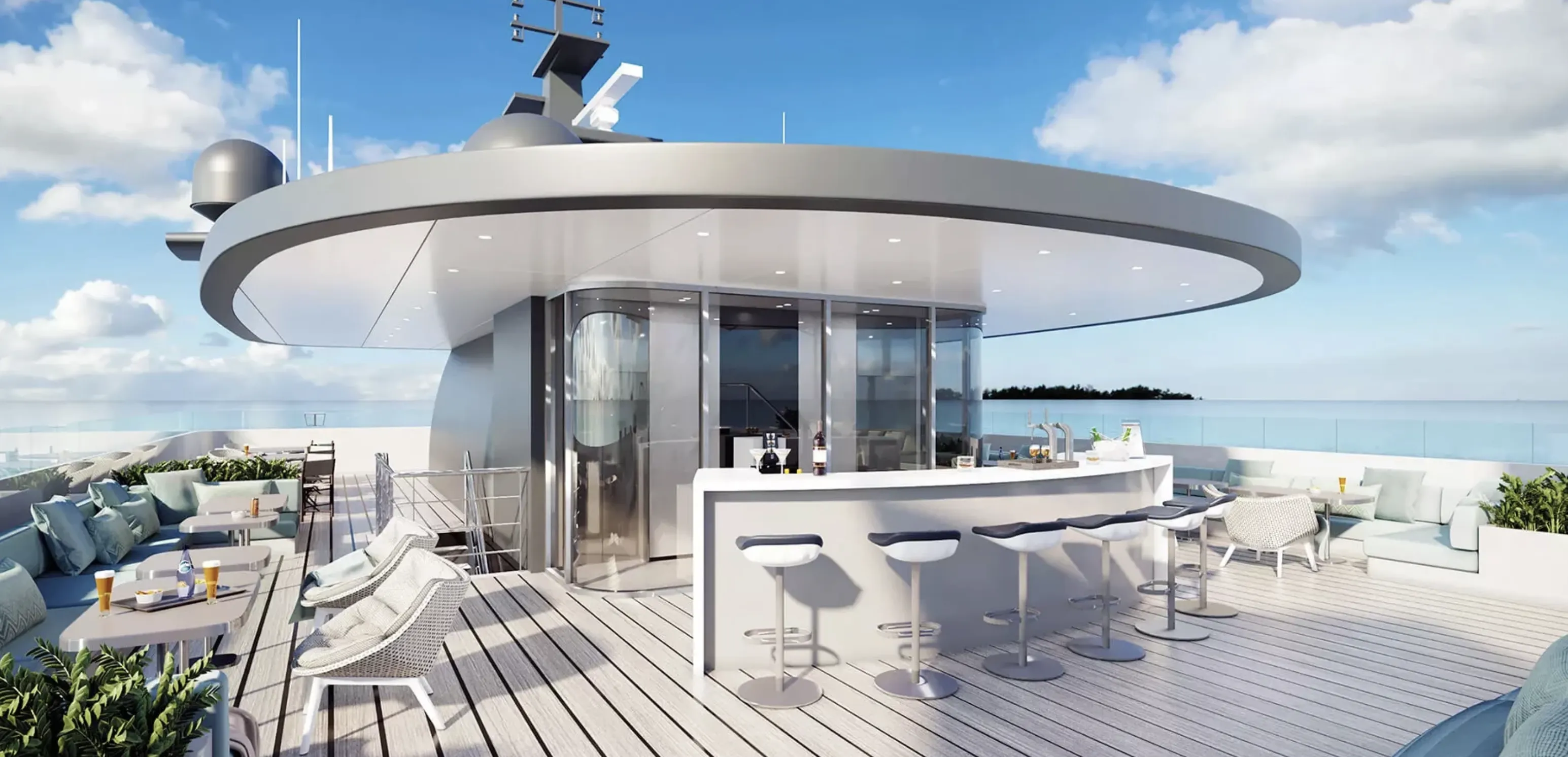 Emerald Azzurra yacht sky deck