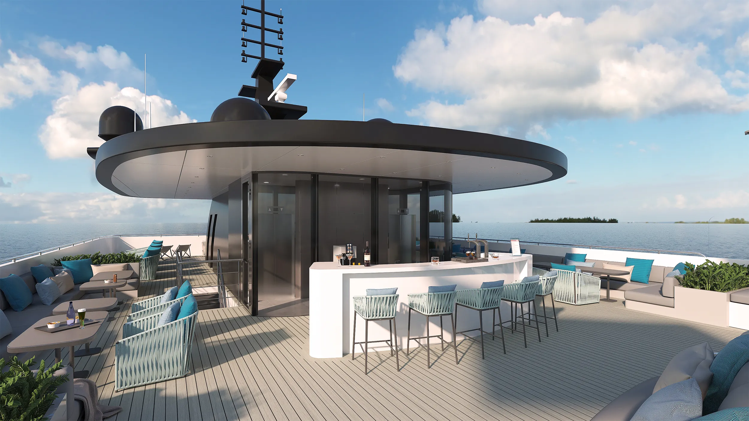 Emerald Yachts Sky Bar