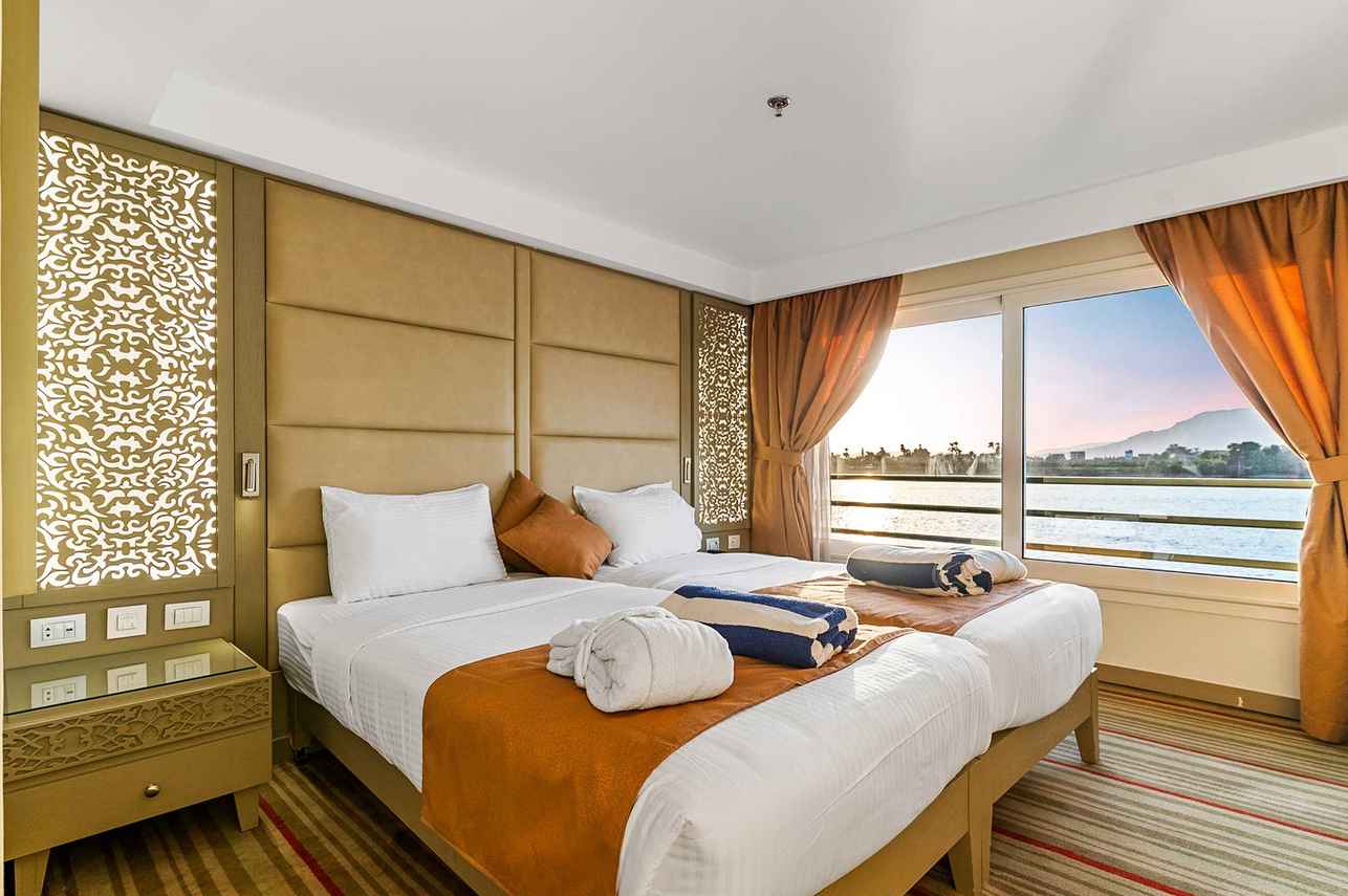 H.S. Nebu Nile River cruise ship stateroom