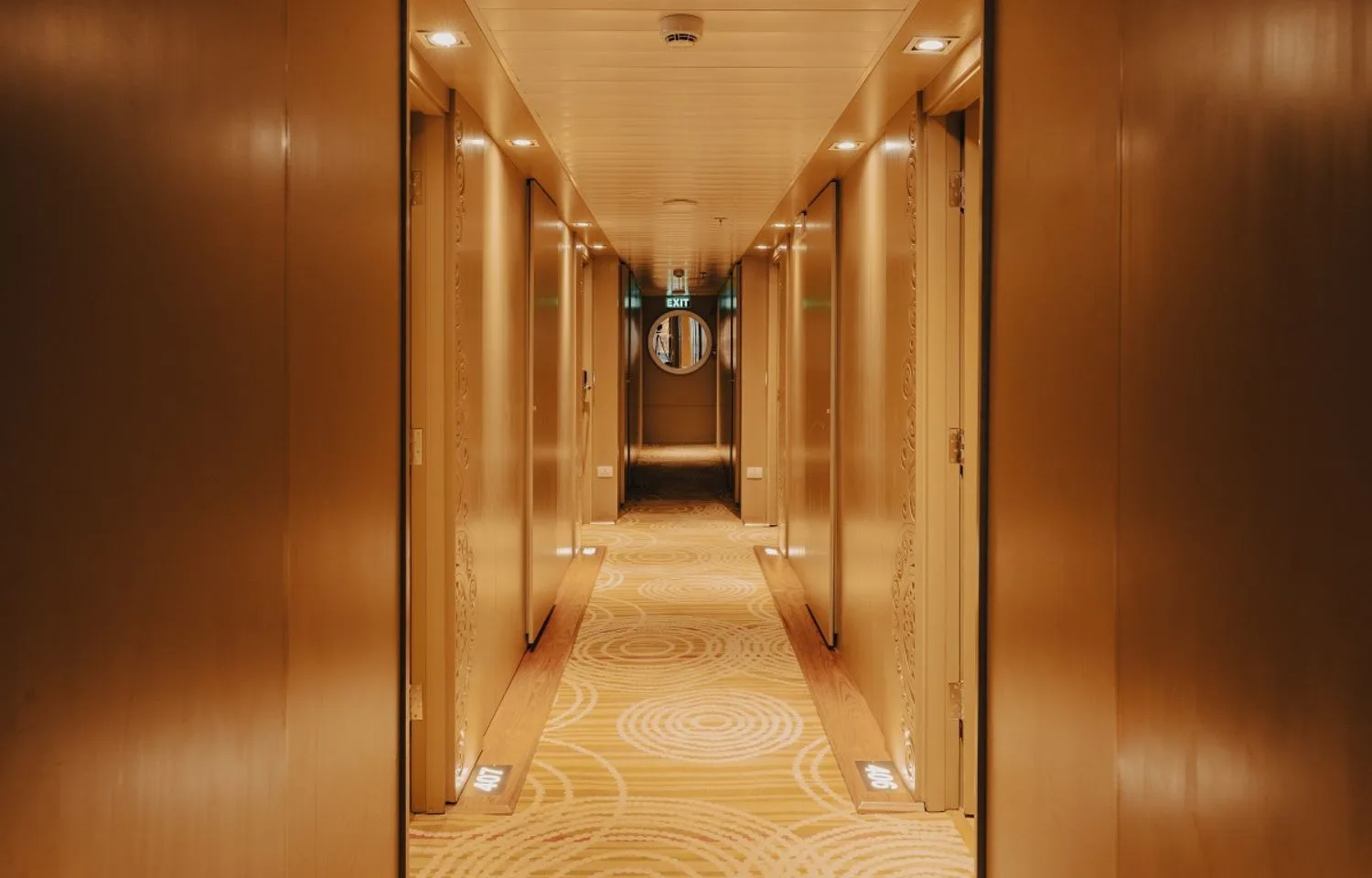 H.S. Nebu Nile River cruise ship hallway