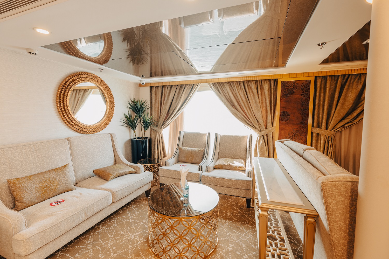 H.S. Nebu Nile River cruise ship sitting area