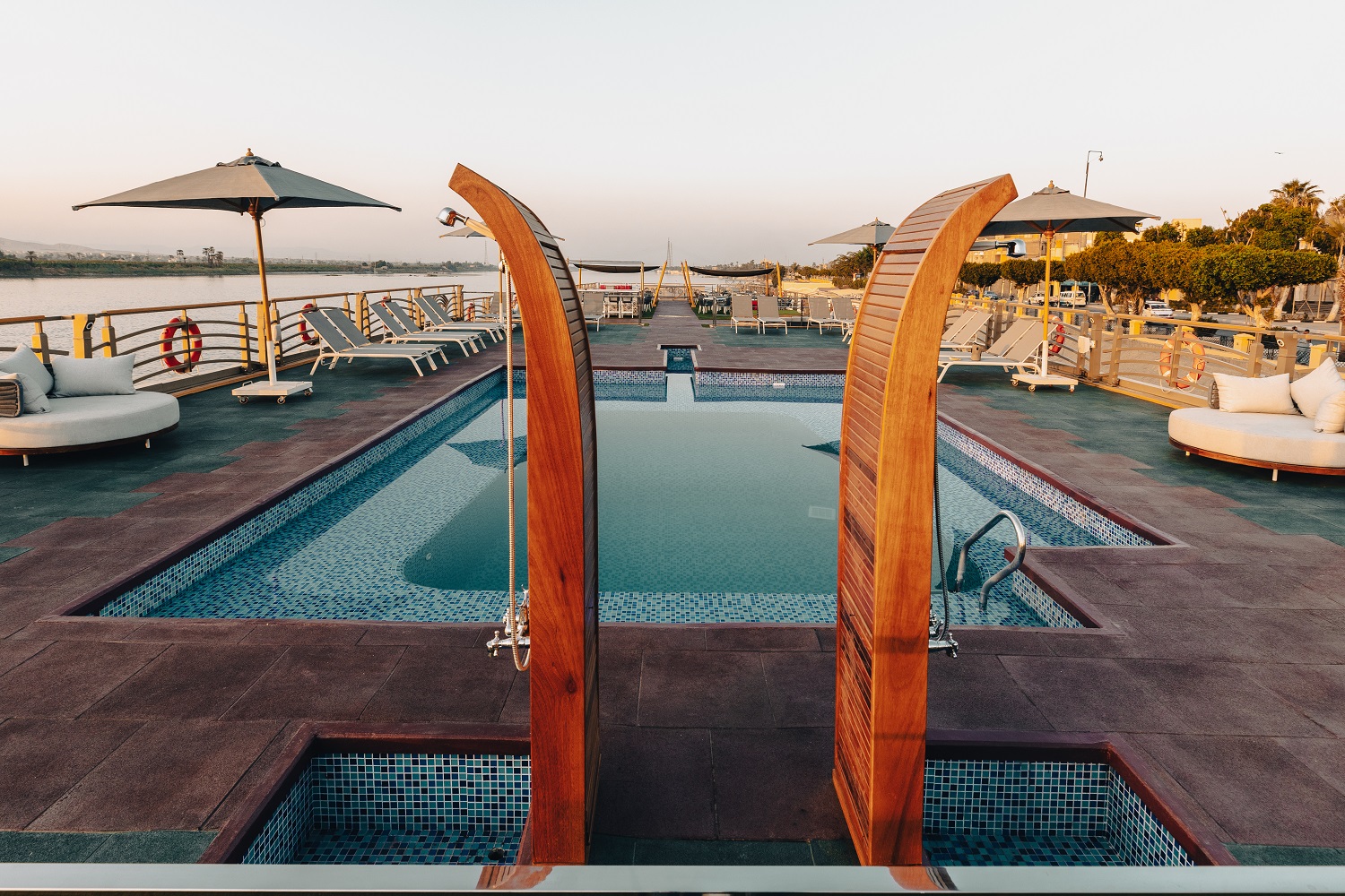H.S. Nebu Nile River cruise ship pool deck