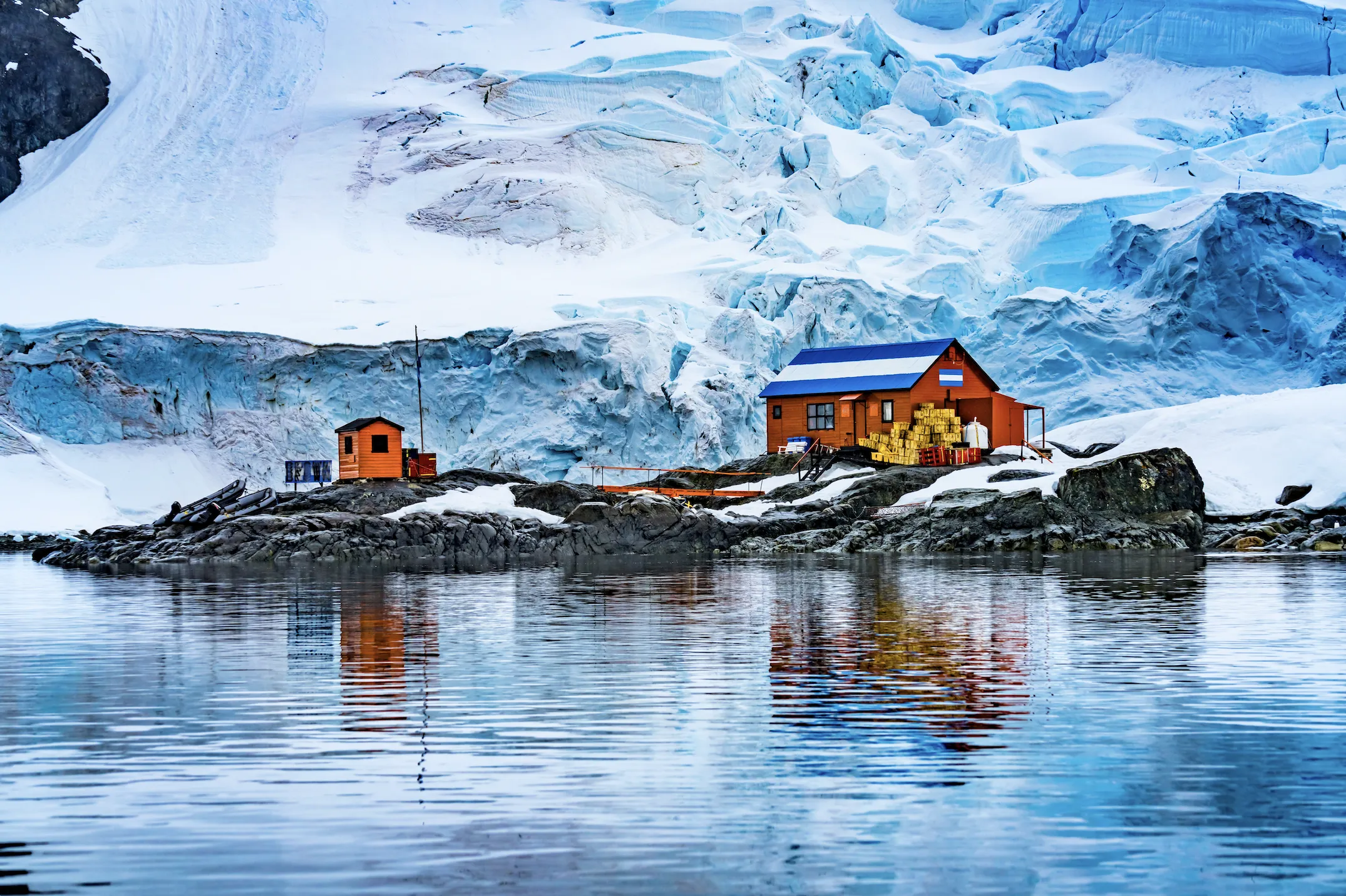A hut in Antarctica