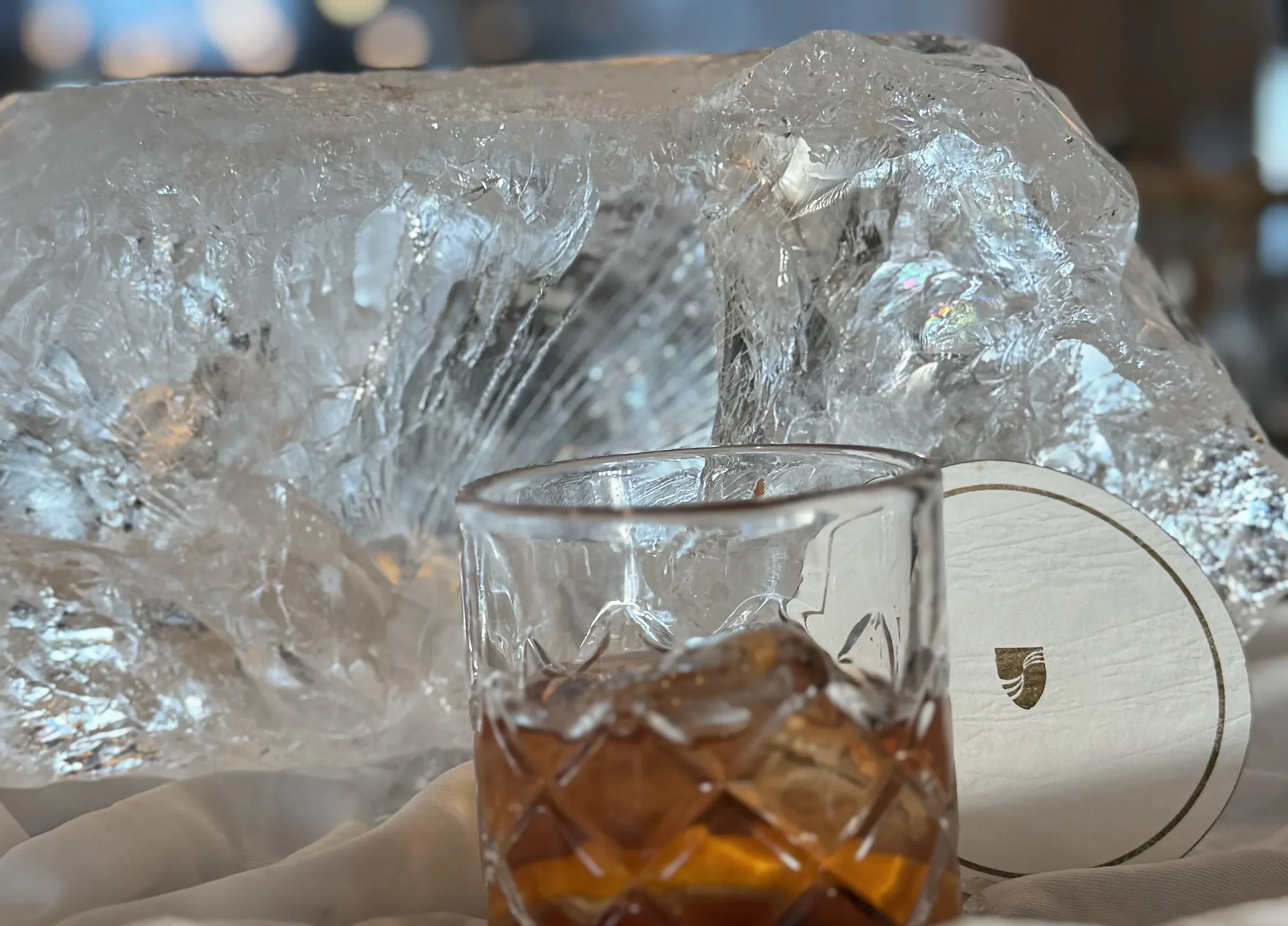 A "1000-year-old" cocktail made from glacier ice
