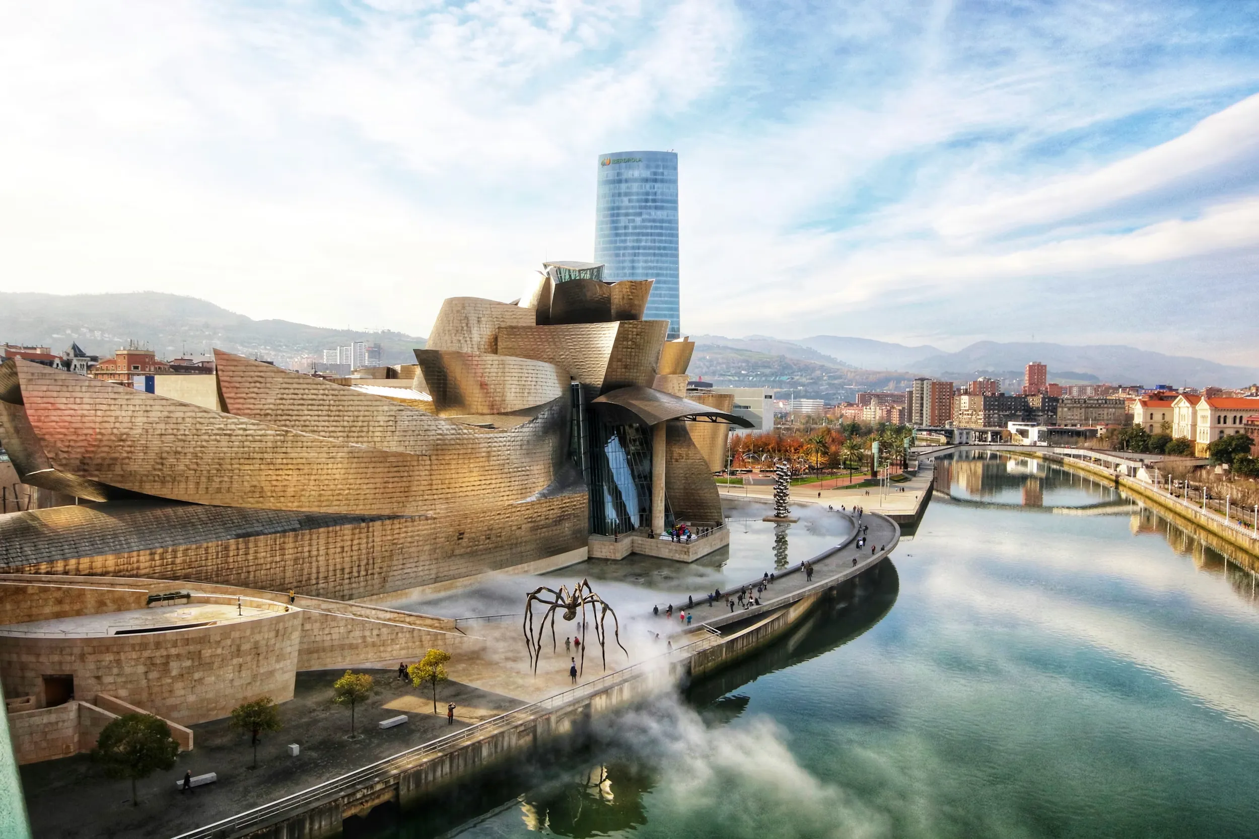 Aerial view of Bilbao, Spain