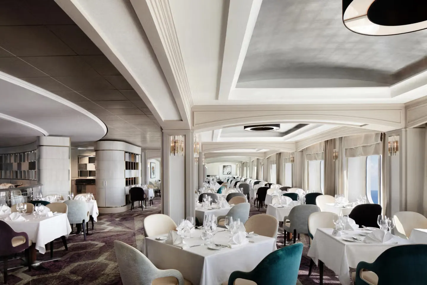 Crystal Symphony cruise ship Waterside restaurant