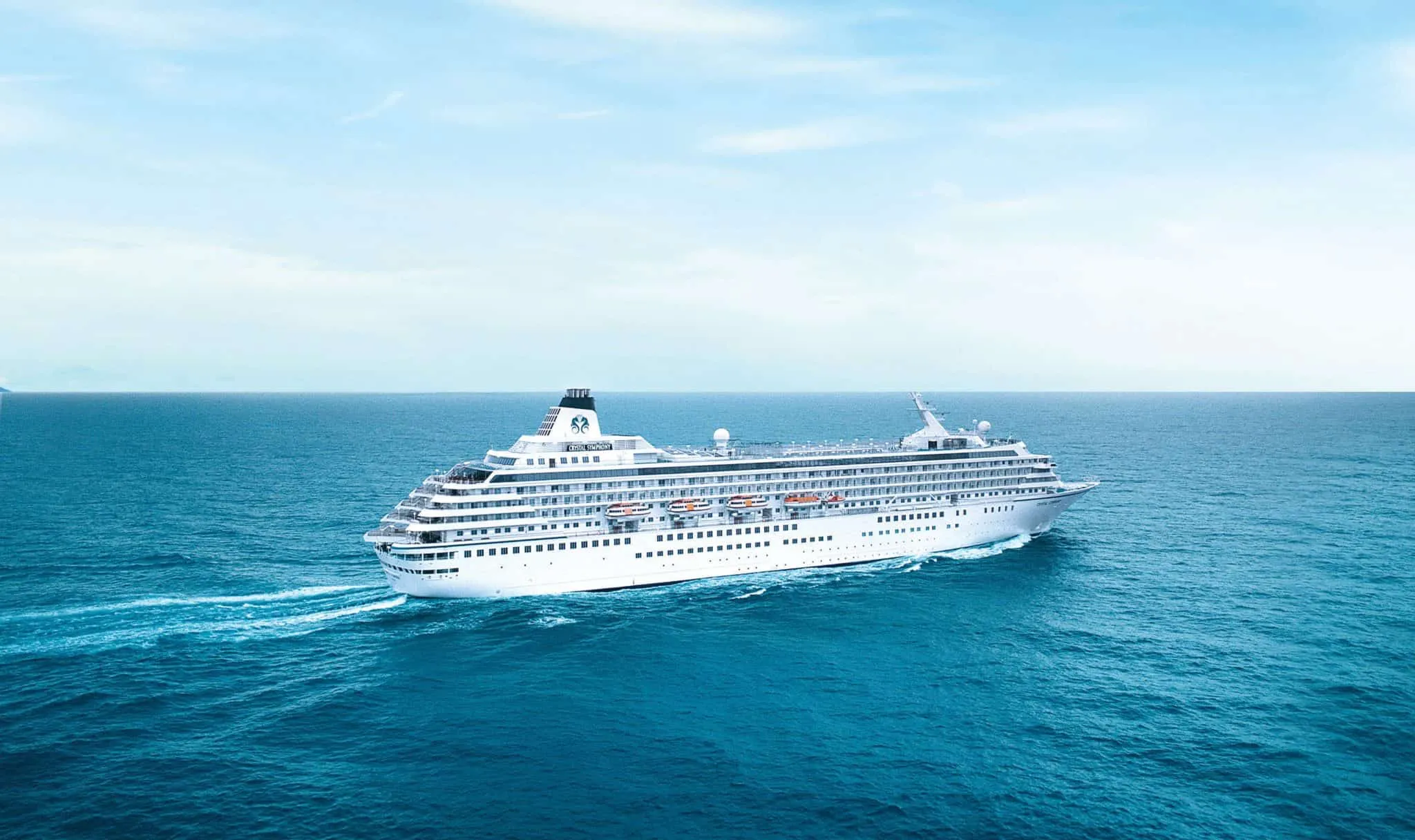 Crystal Symphony cruise ship at sea