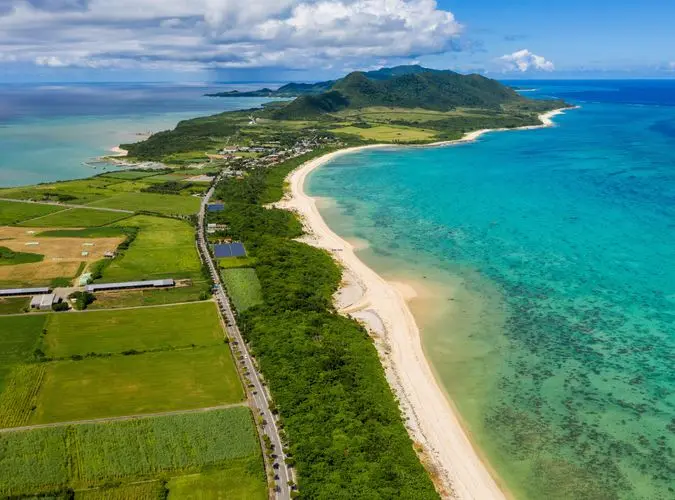Ishigaki coastline from above