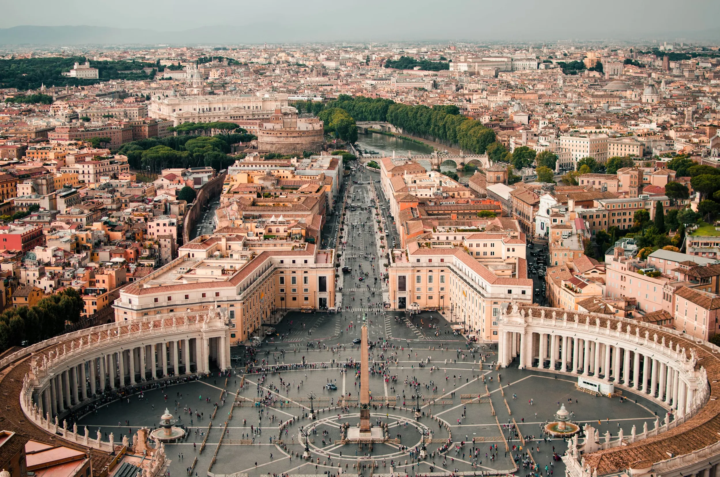 Aerial view of the Vatican