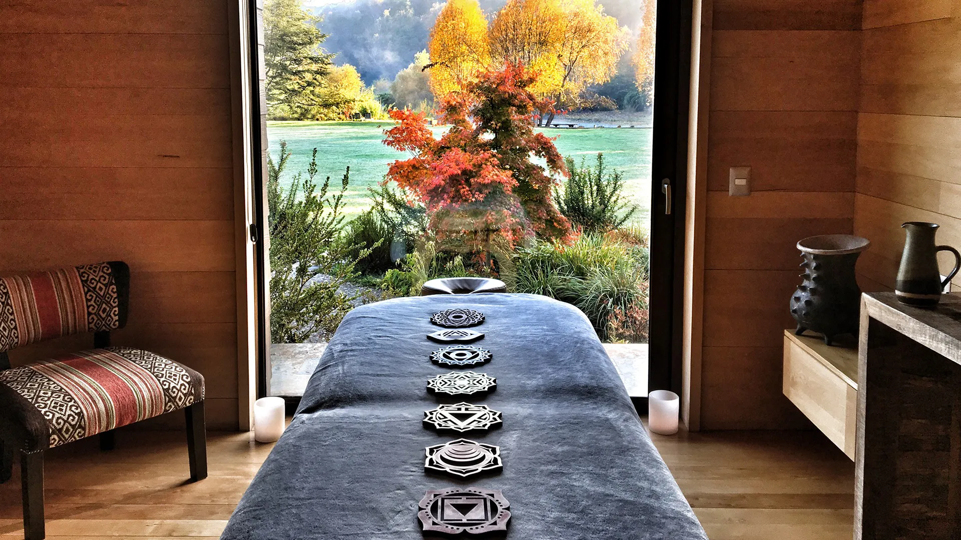 A massage table at &Beyond Vira Vira lodge