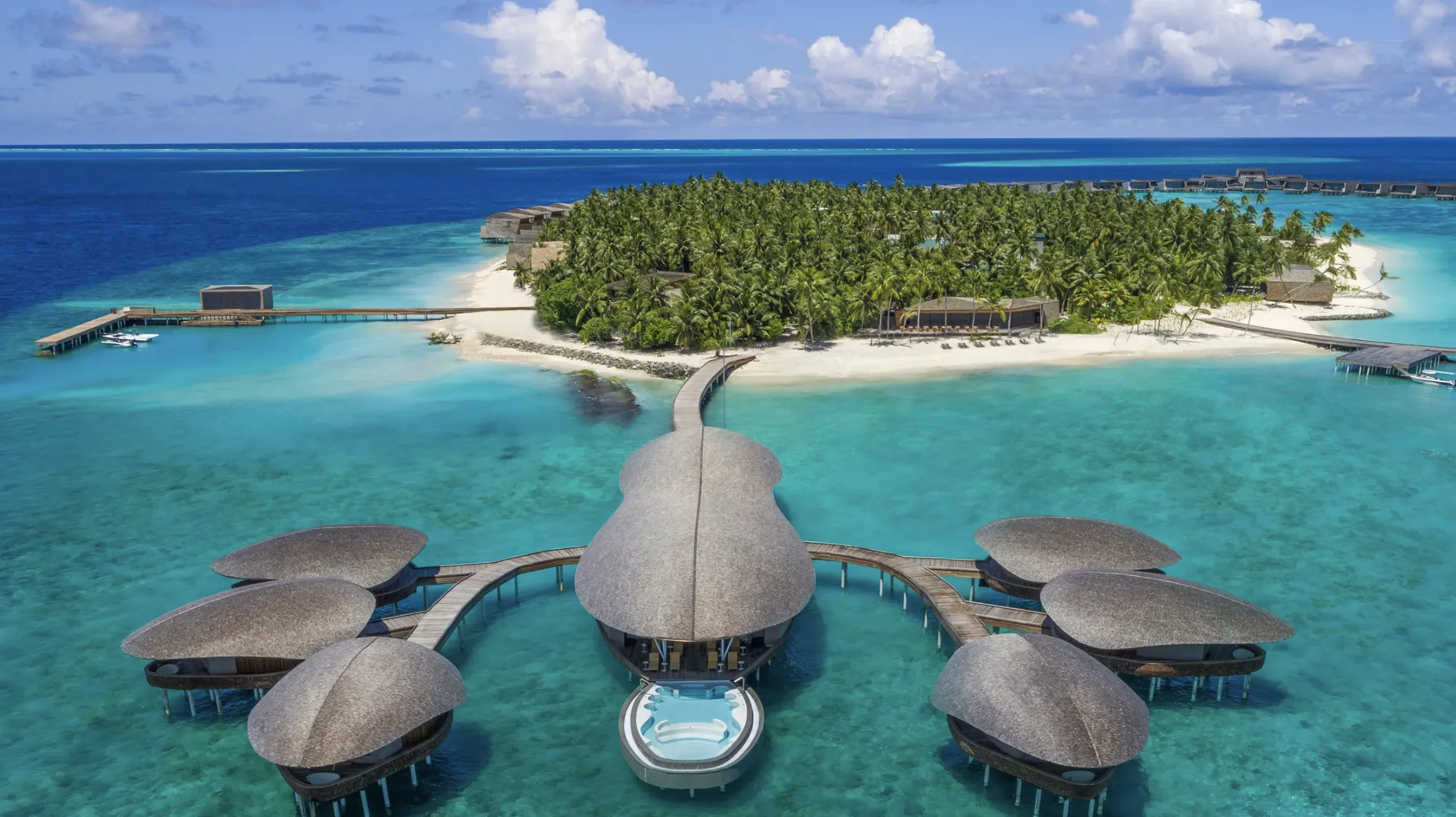 Aerial of St. Regis Maldives