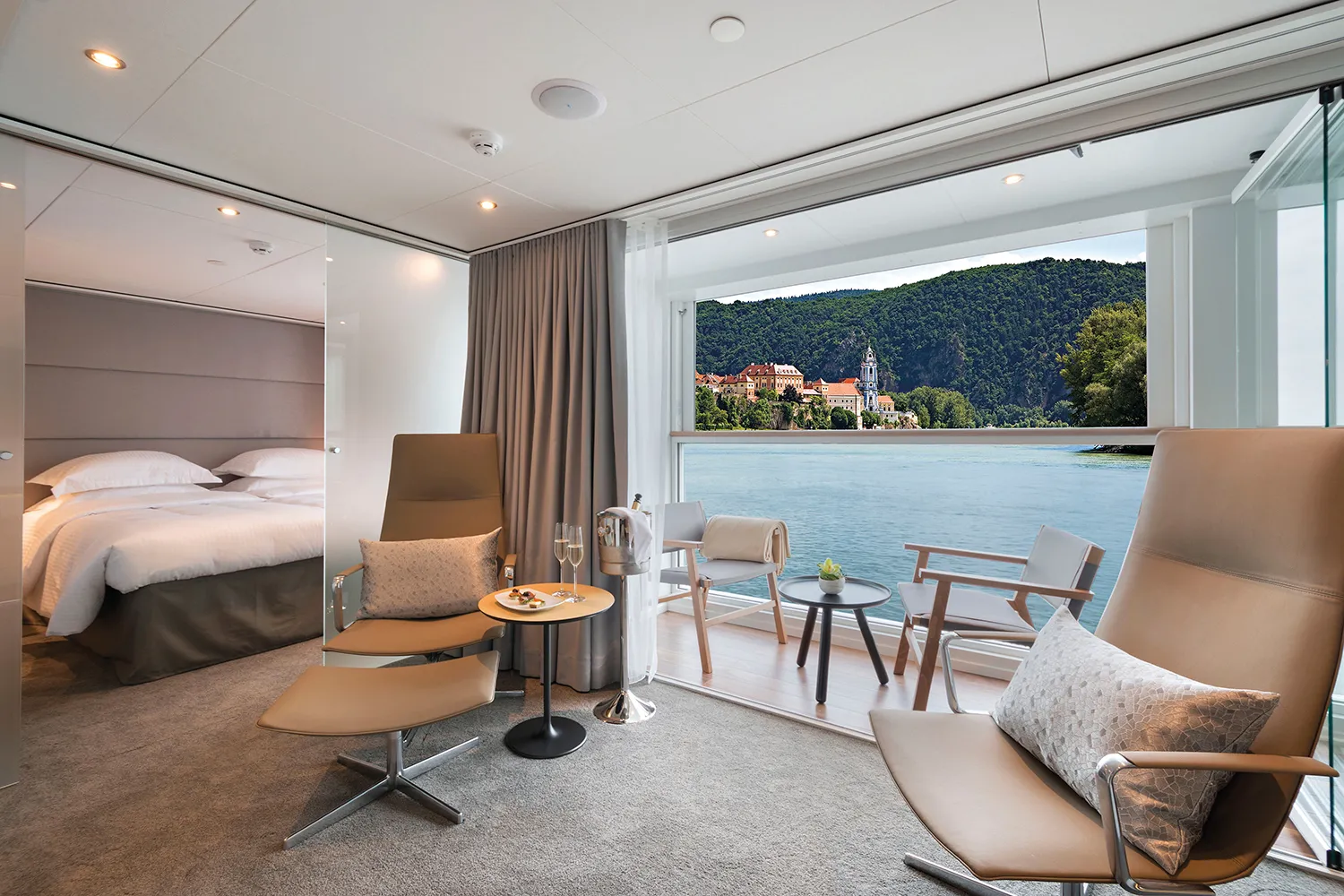 An Emerald river cruise ship suite interior