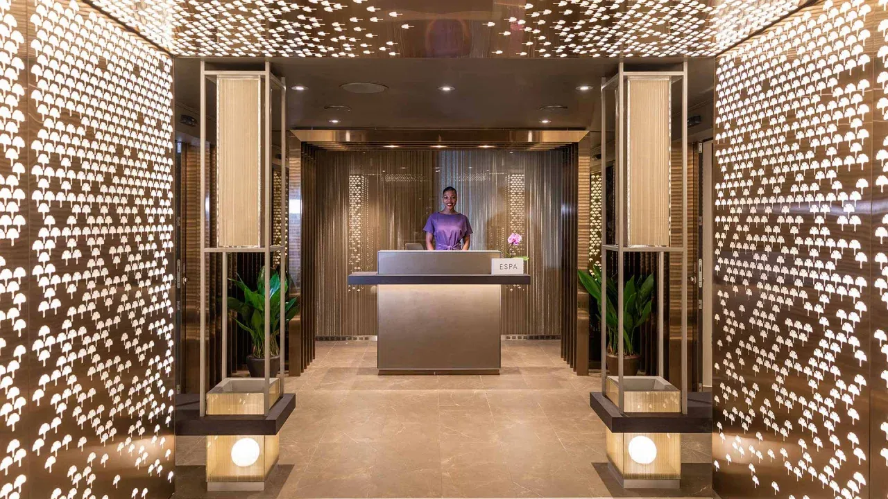 A Scenic yacht welcome lobby