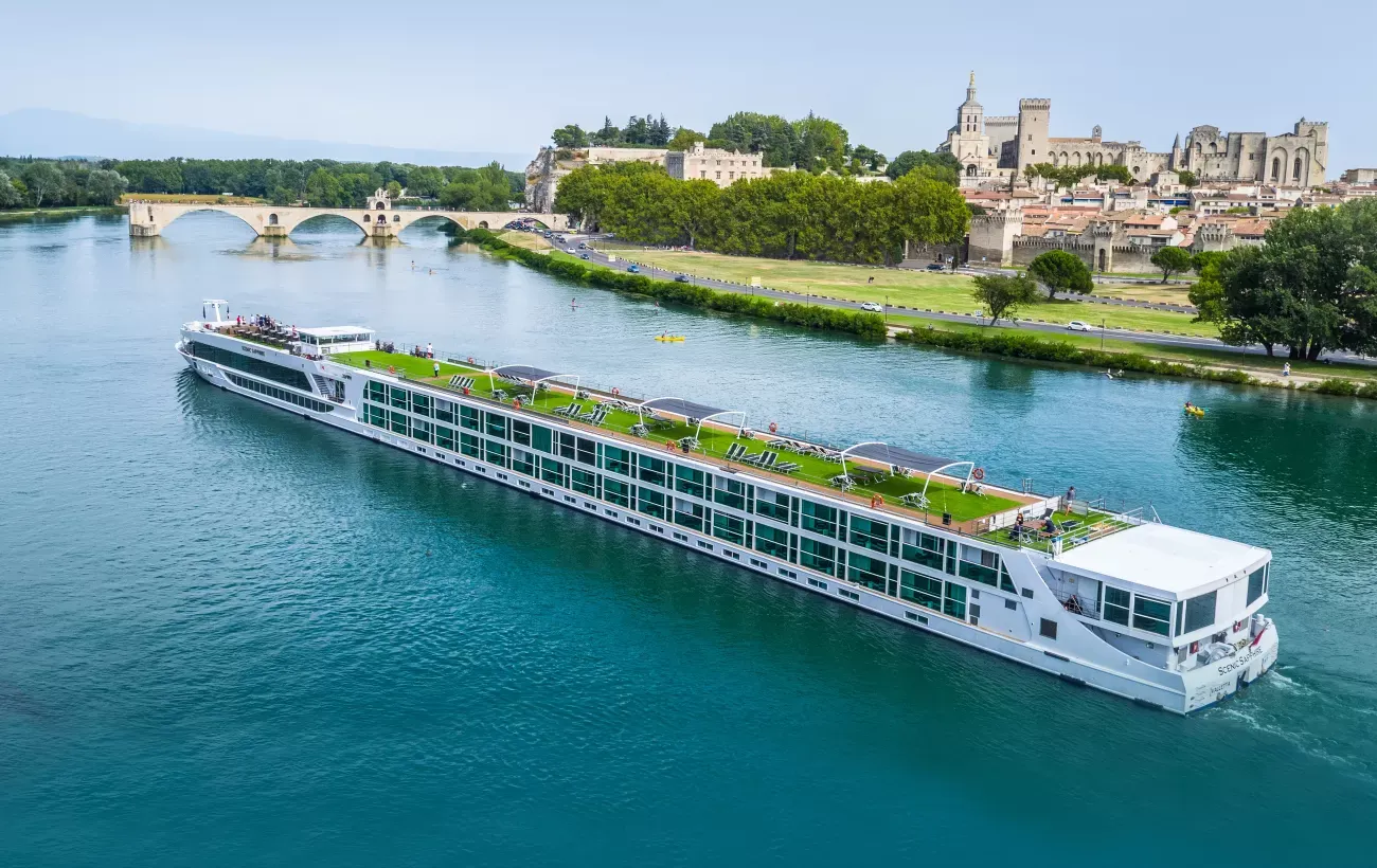 A Scenic river cruise ship