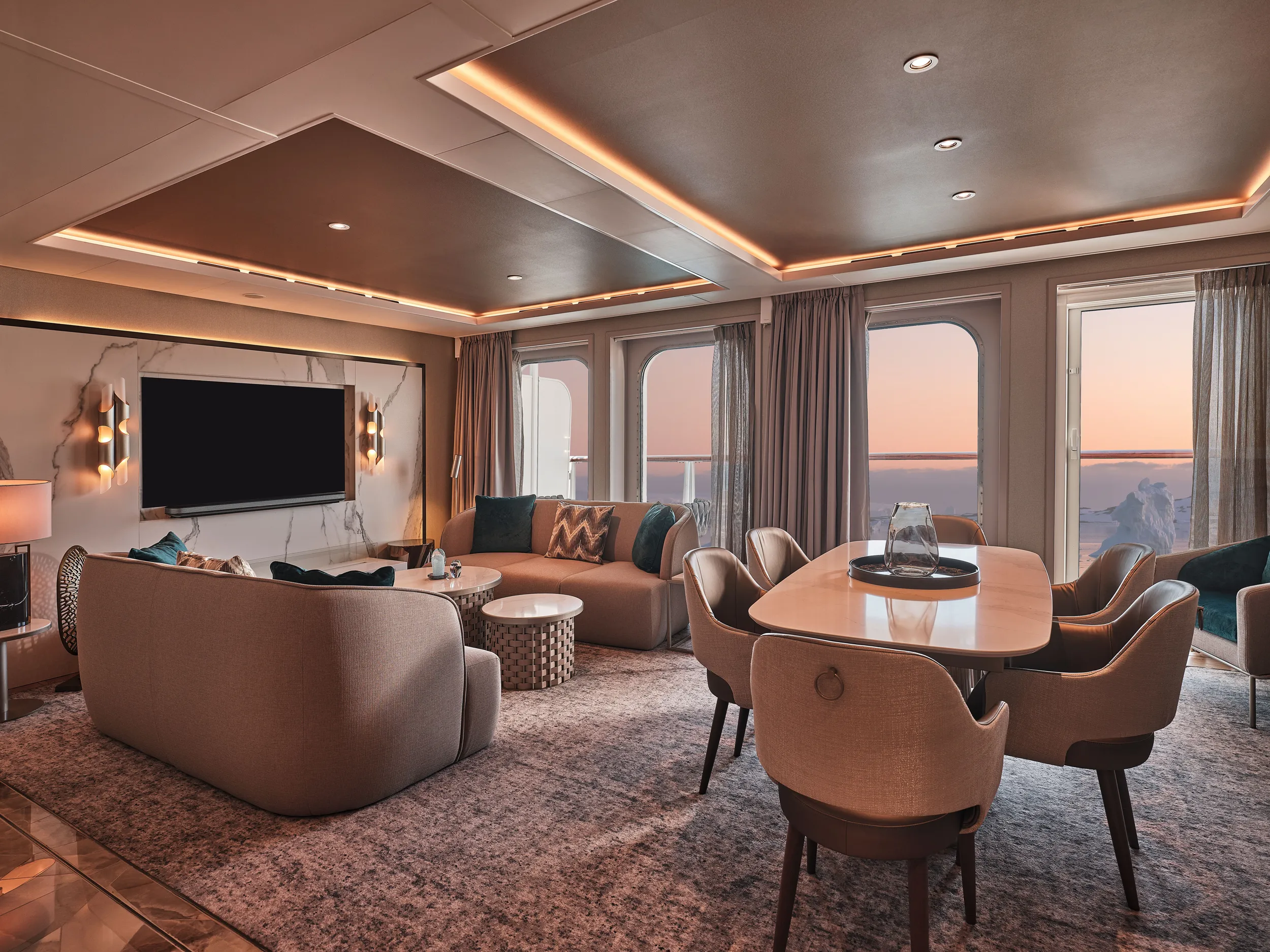 Silversea cruise ship suite interior