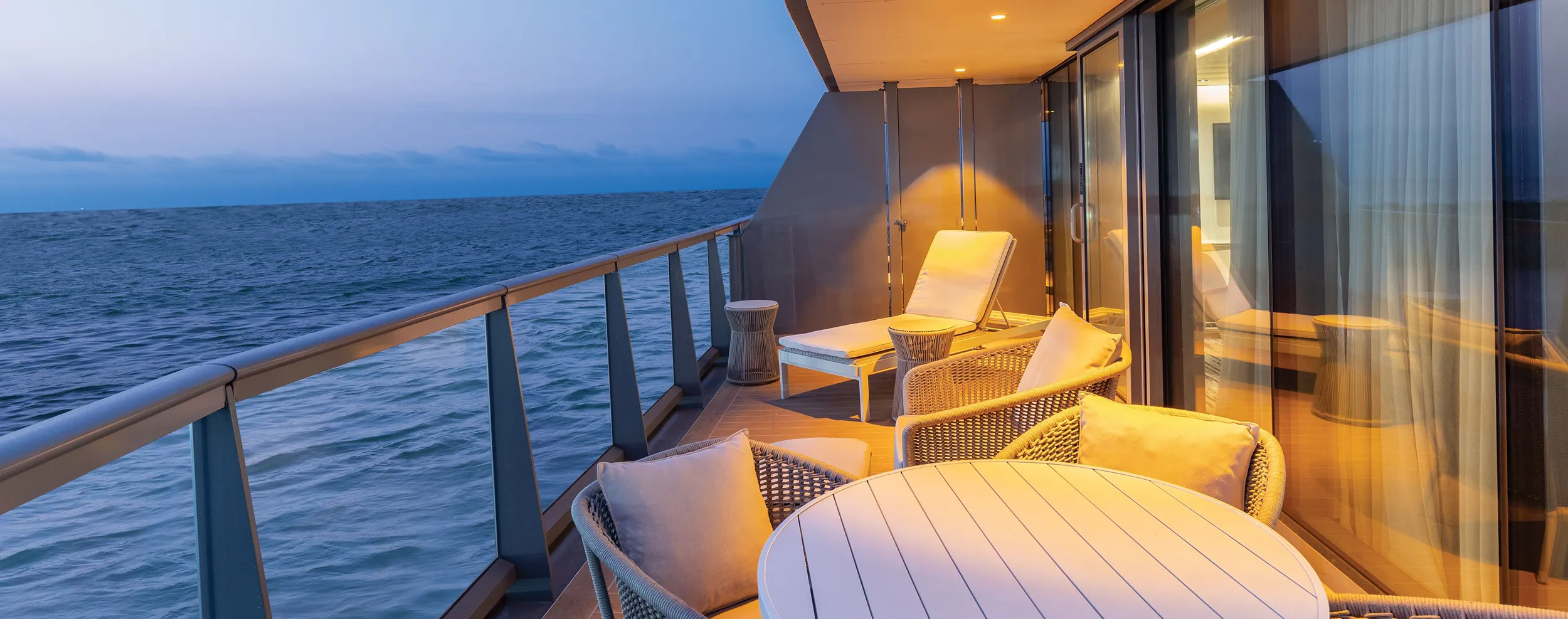 Silversea cruise ship stateroom veranda