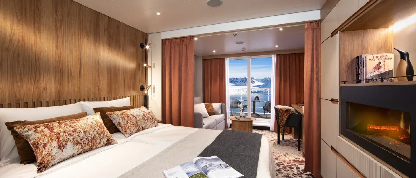 A Swan Hellenic cruise ship stateroom interior