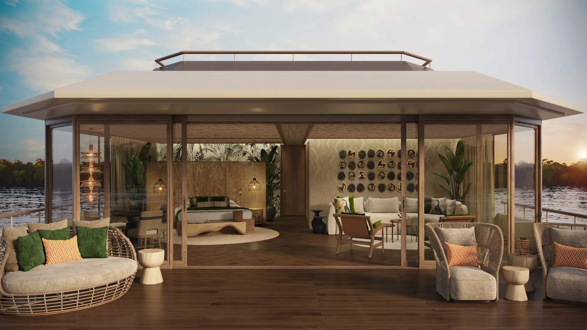 &Beyond Amazon Explorer yacht owner's deck