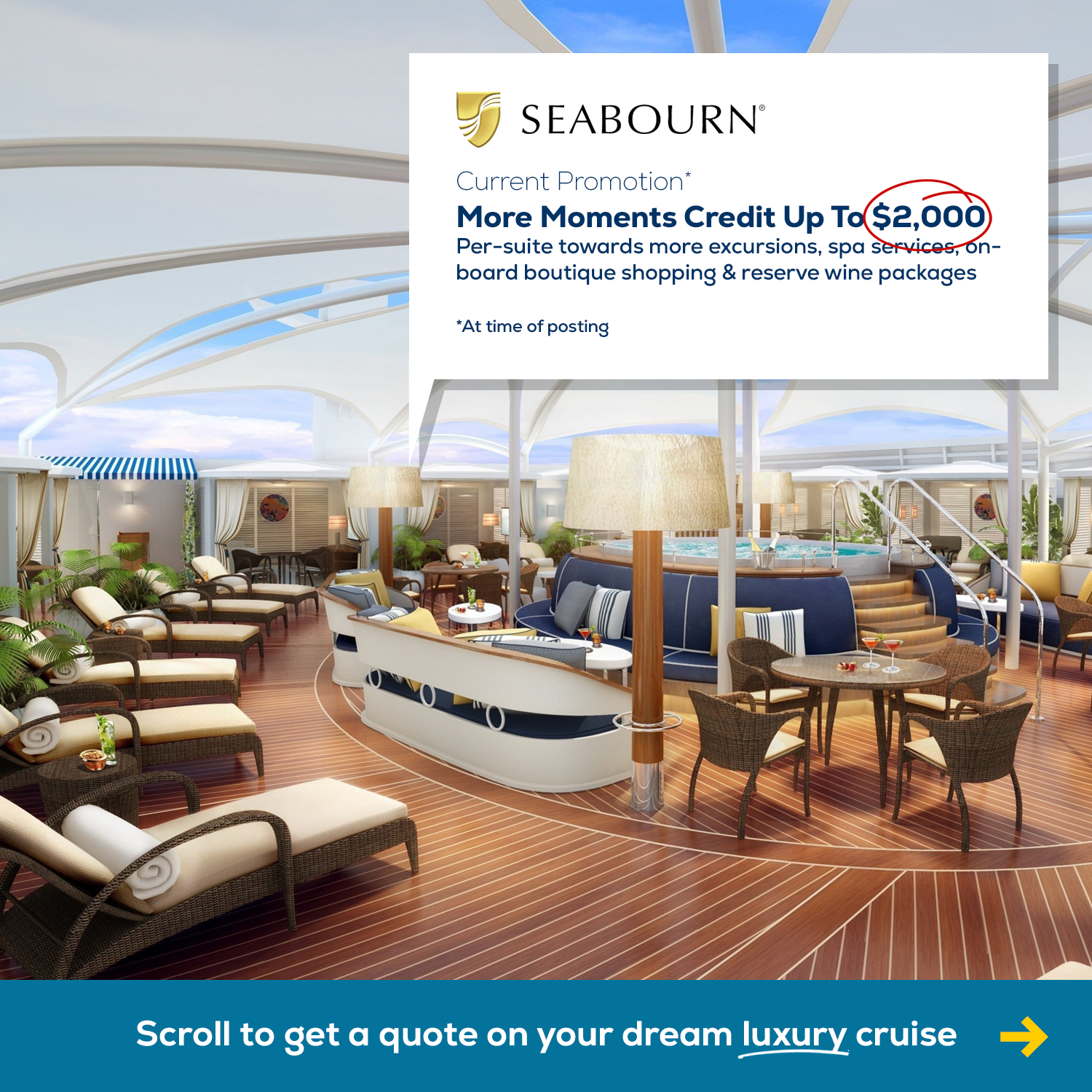 An infographic comparing the true value of a budget cruise vs a luxury cruise