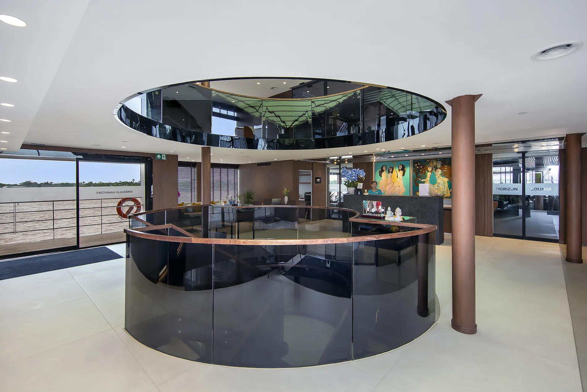 Emerald Harmony river cruise ship lobby