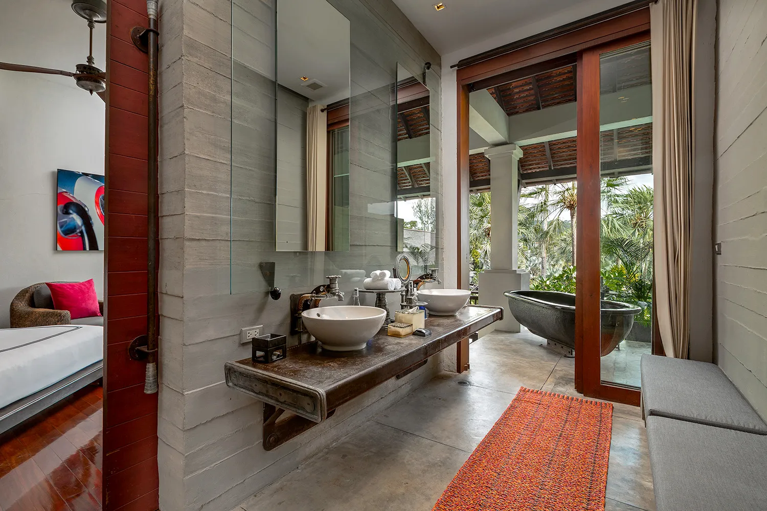 Suite bathroom at The Slate Phuket