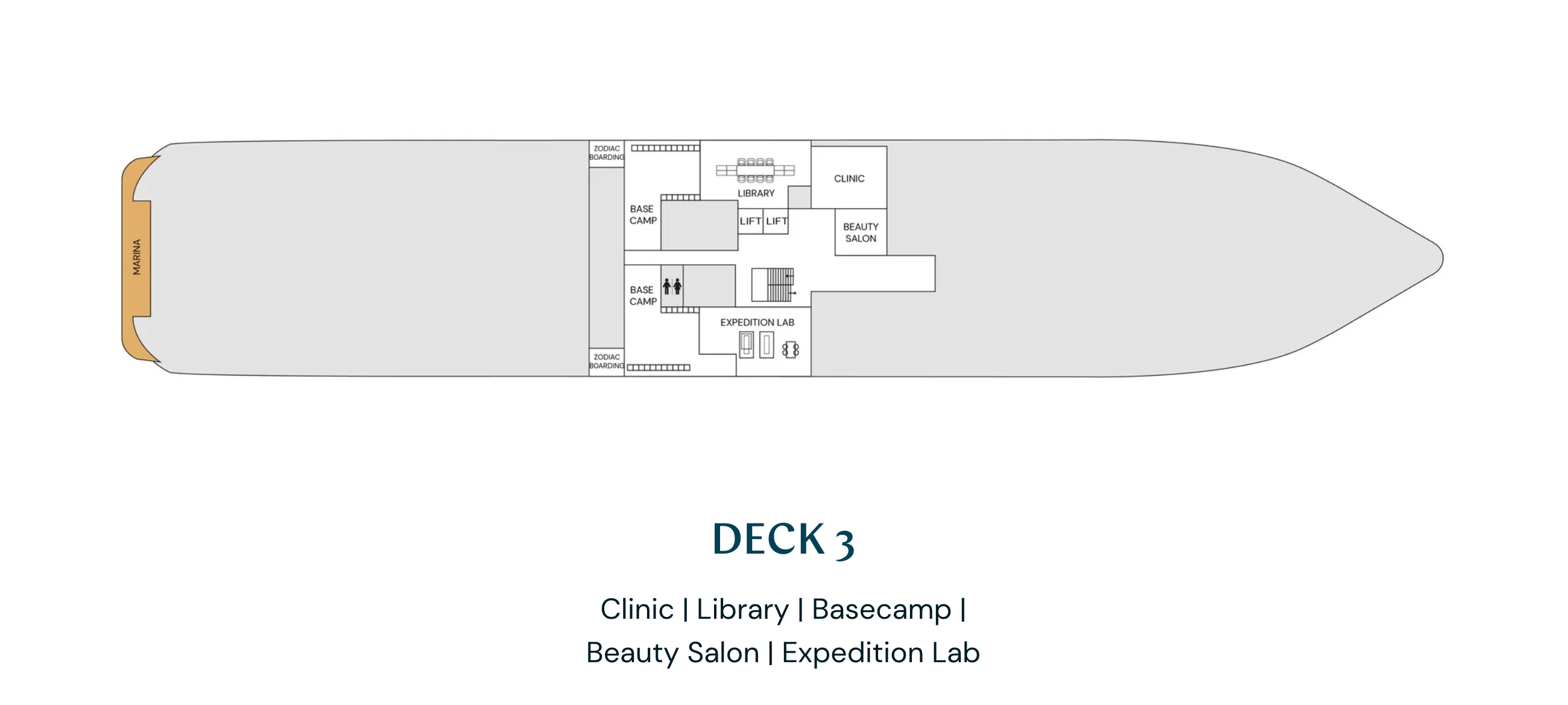 Swan Hellenic HS Minvera deck 3 map