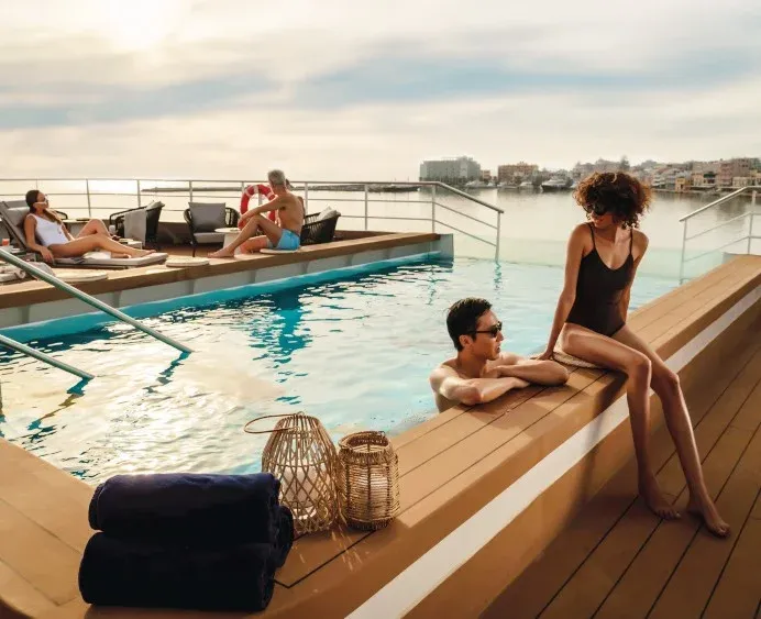 Heated Outdoor Pool on the Swan Hellenic HS Minerva