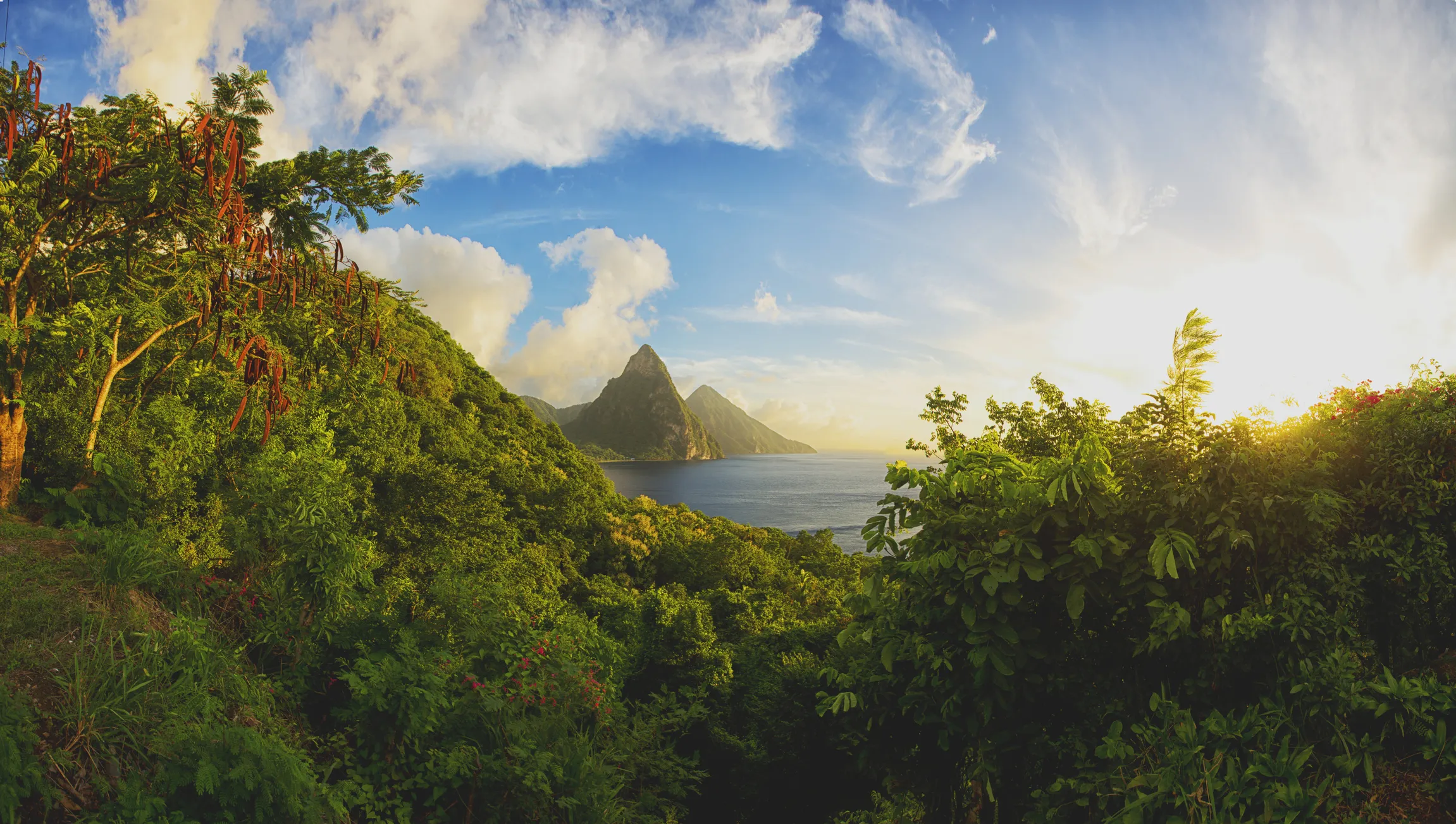 St Lucia volcanic peaks