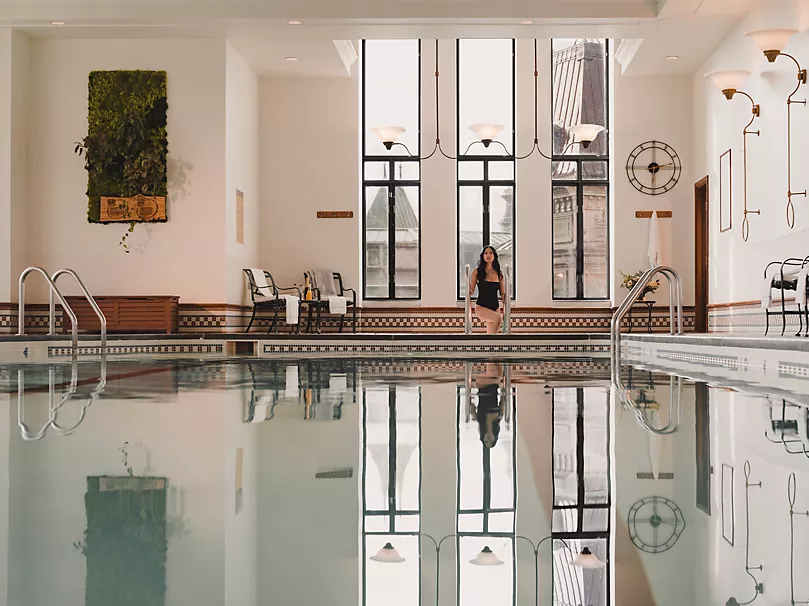 Spa pool at Fairmont Le Château Frontenac