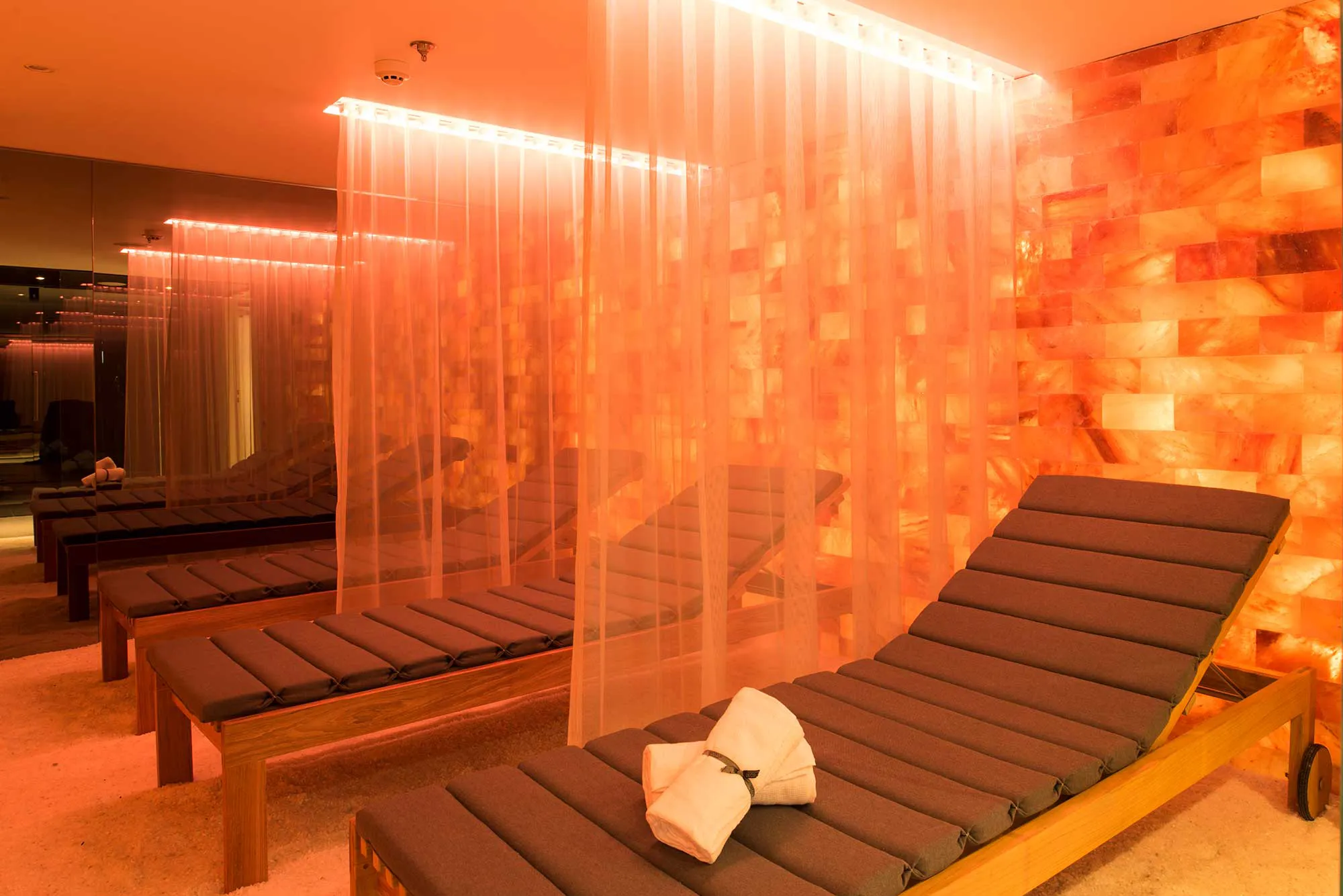 Scenic Opal river European cruise ship salt therapy lounge