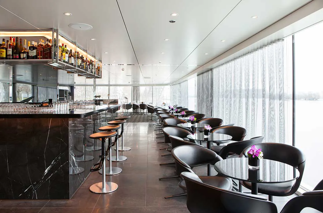 Scenic Opal river European cruise ship bar