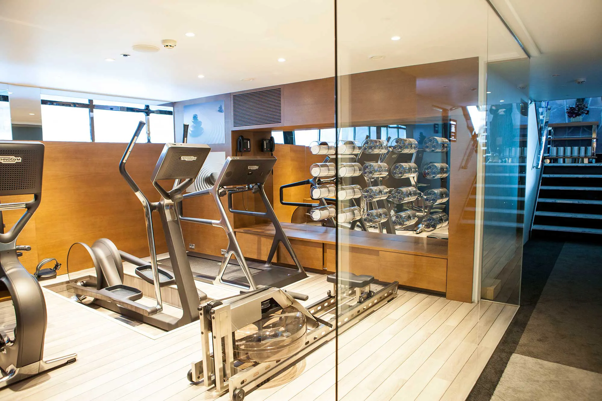 Scenic Opal river European cruise ship fitness center