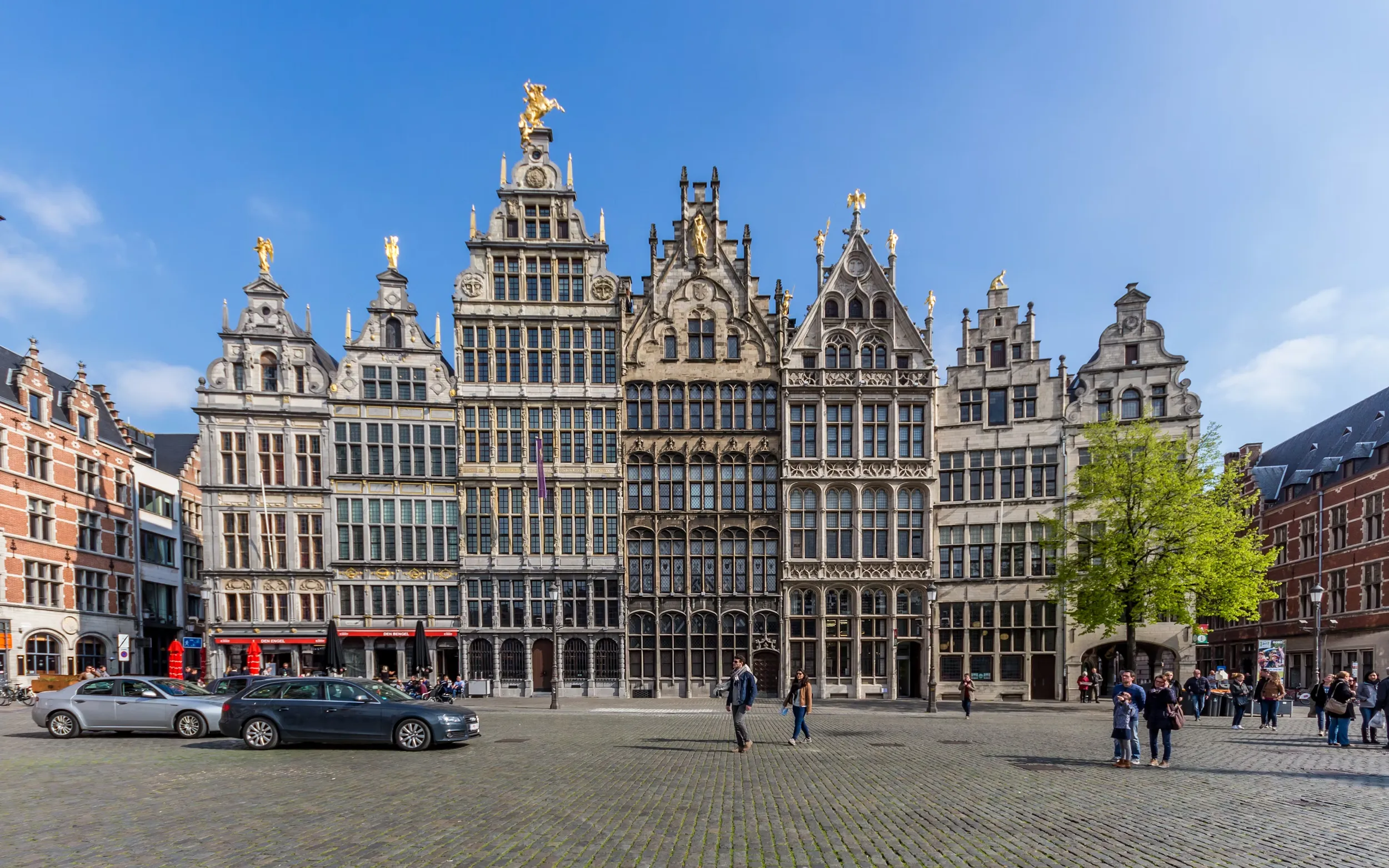 Old buildings in Antwerp, Belgium