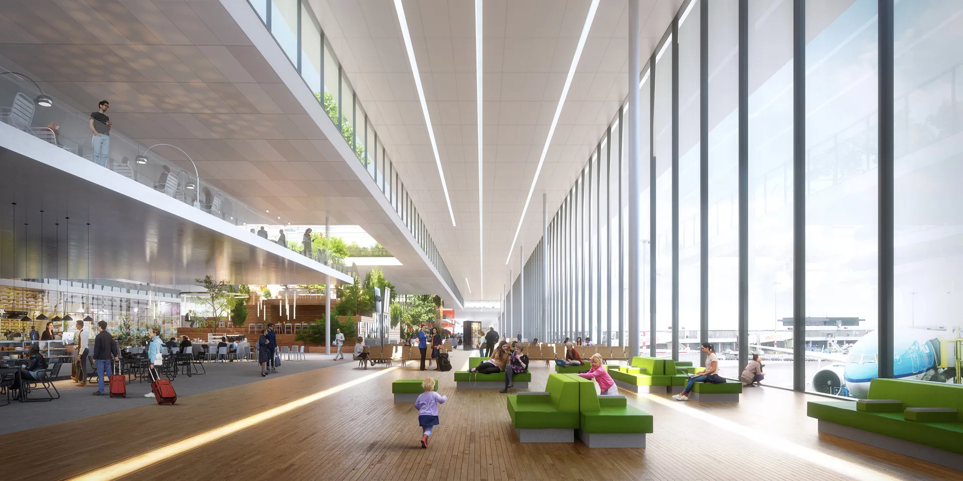 Schiphol Airport terminal interior